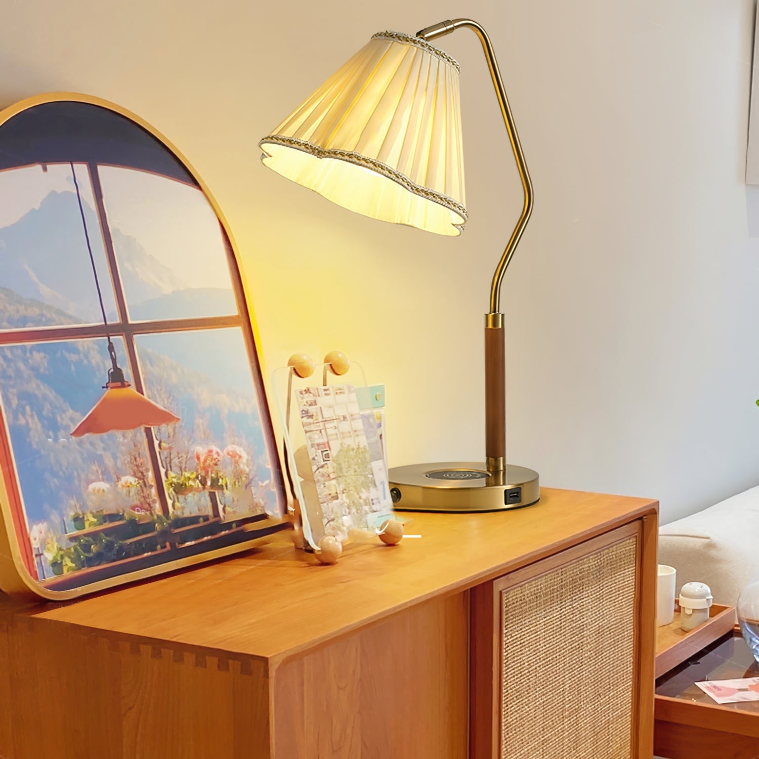 Florentine Fabric Table Lamp - Lumpaz