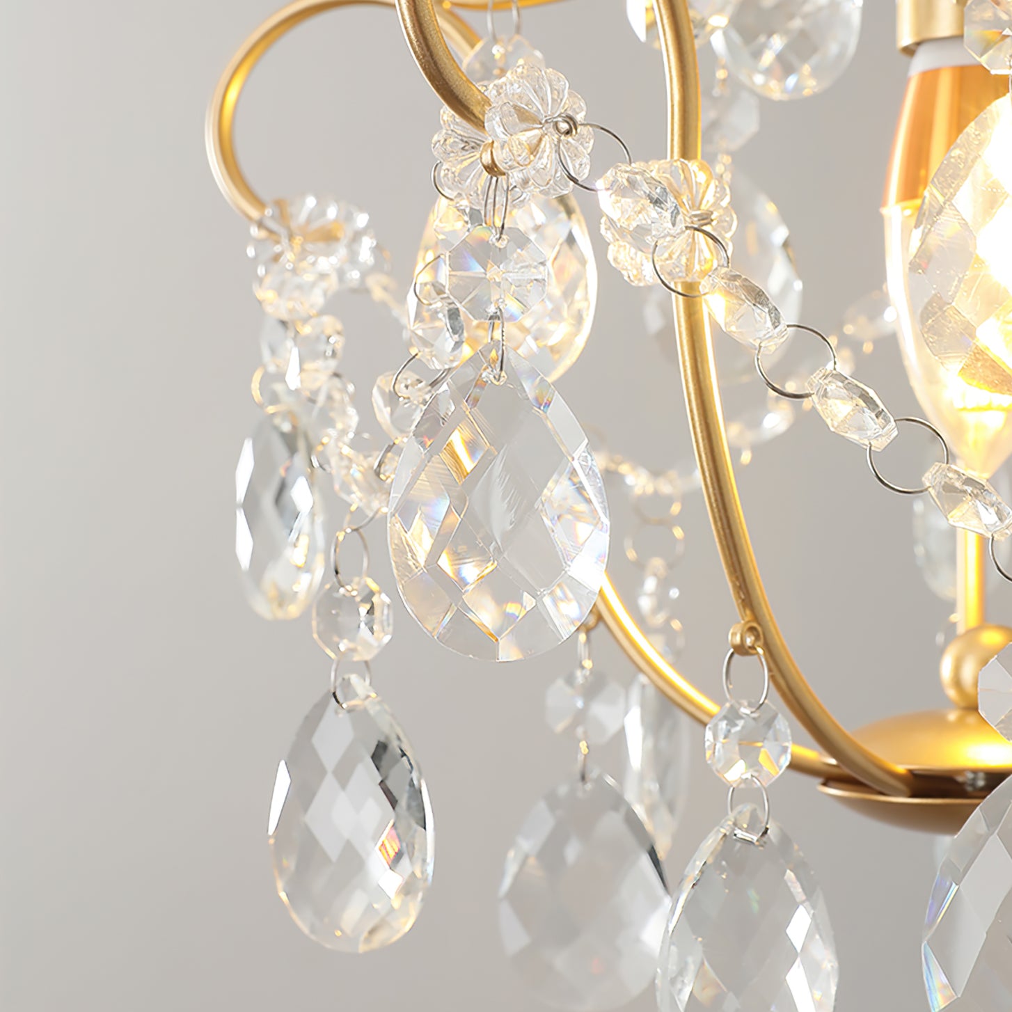 Gilded Crystal Pendant Lamp - Lumpaz