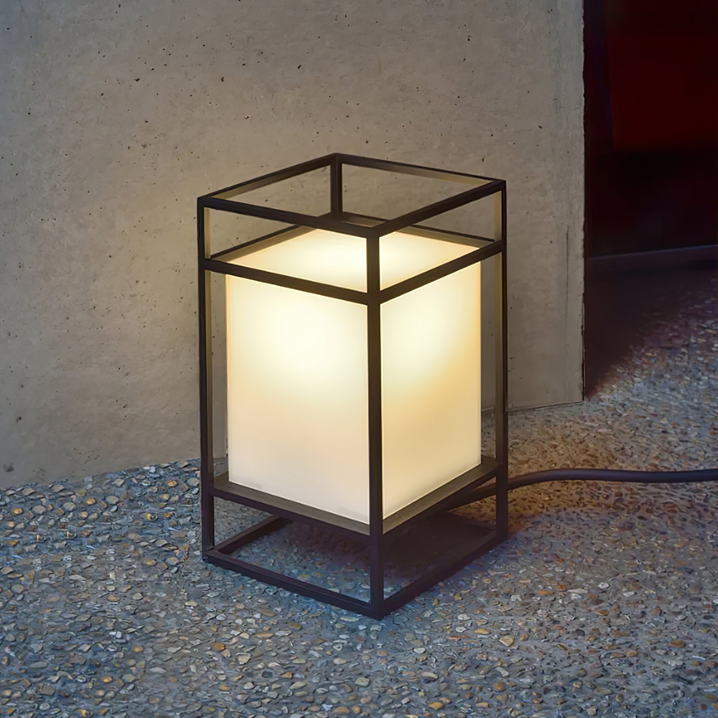 Cleo Lantern Outdoor Table Lamp - Lumpaz