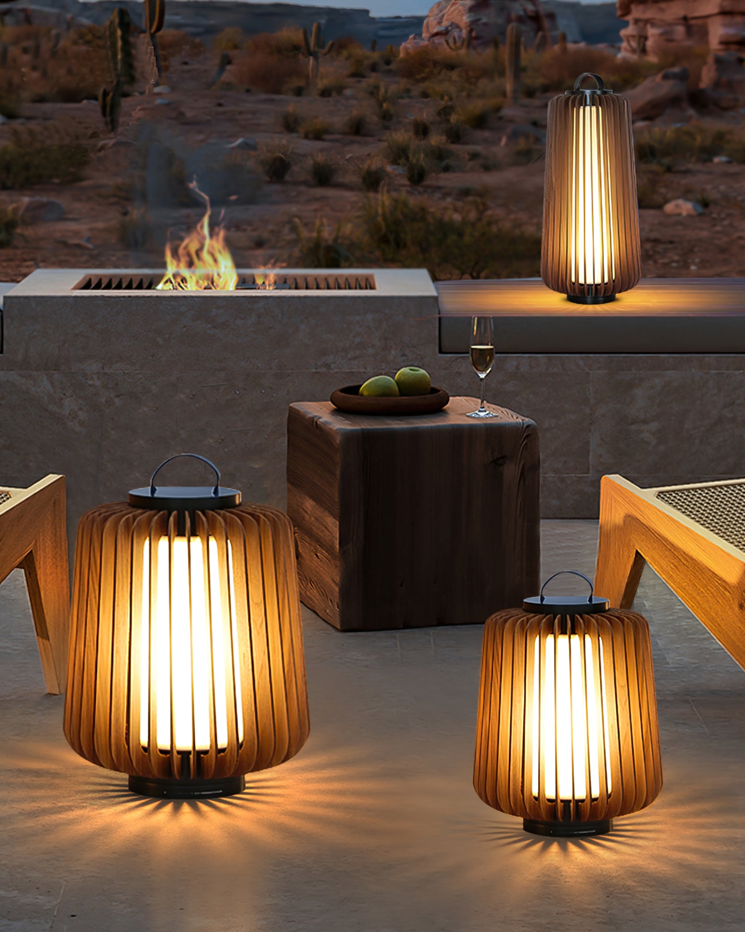 Legno Outdoor Table Lamp - Lumpaz