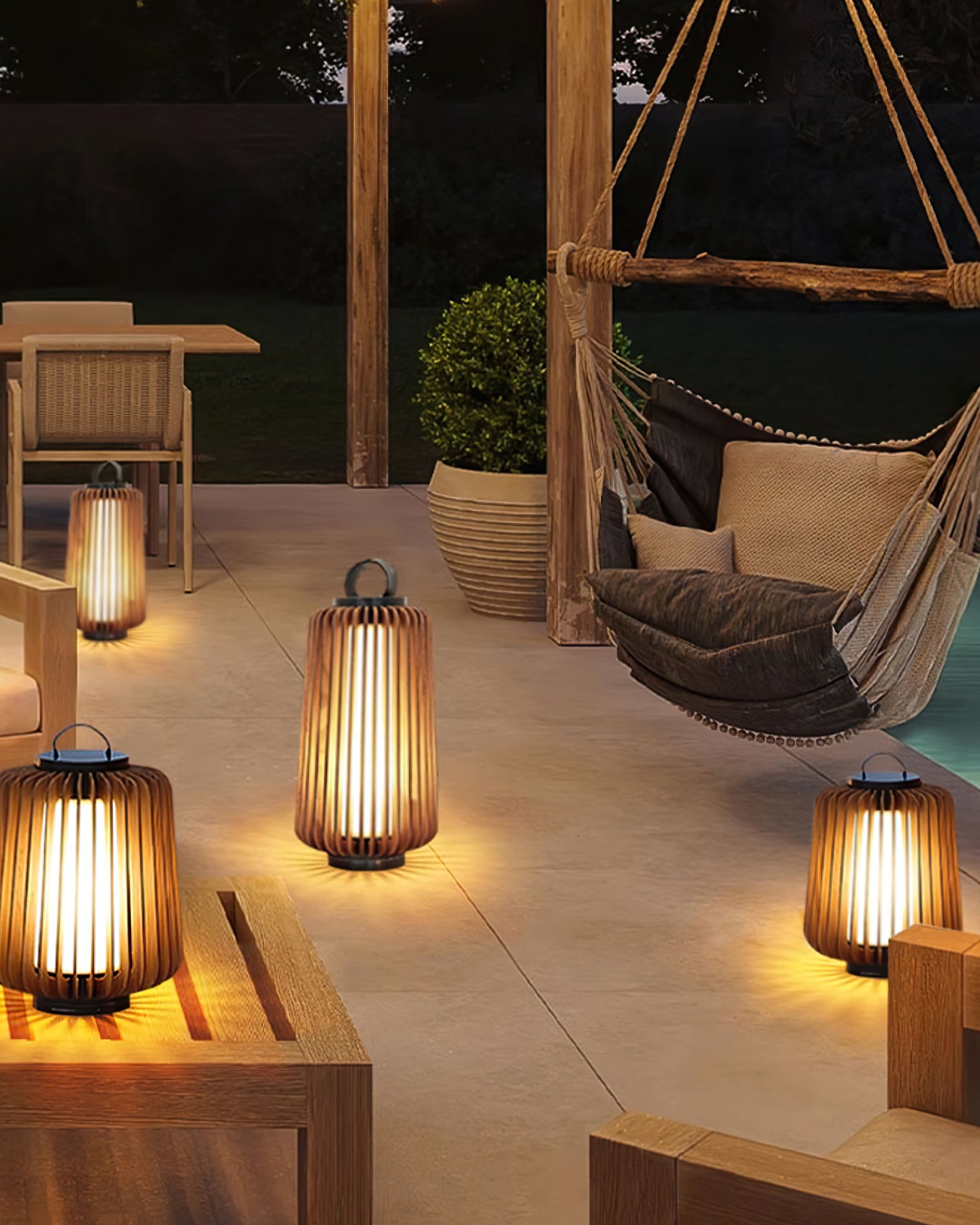 Legno Outdoor Table Lamp - Lumpaz