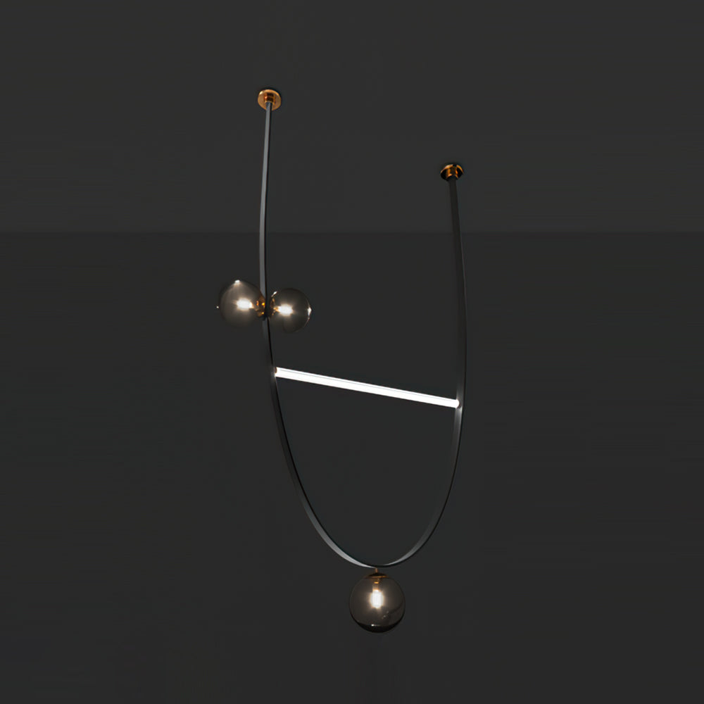 Belt Leather Ball Chandelier - Lumpaz