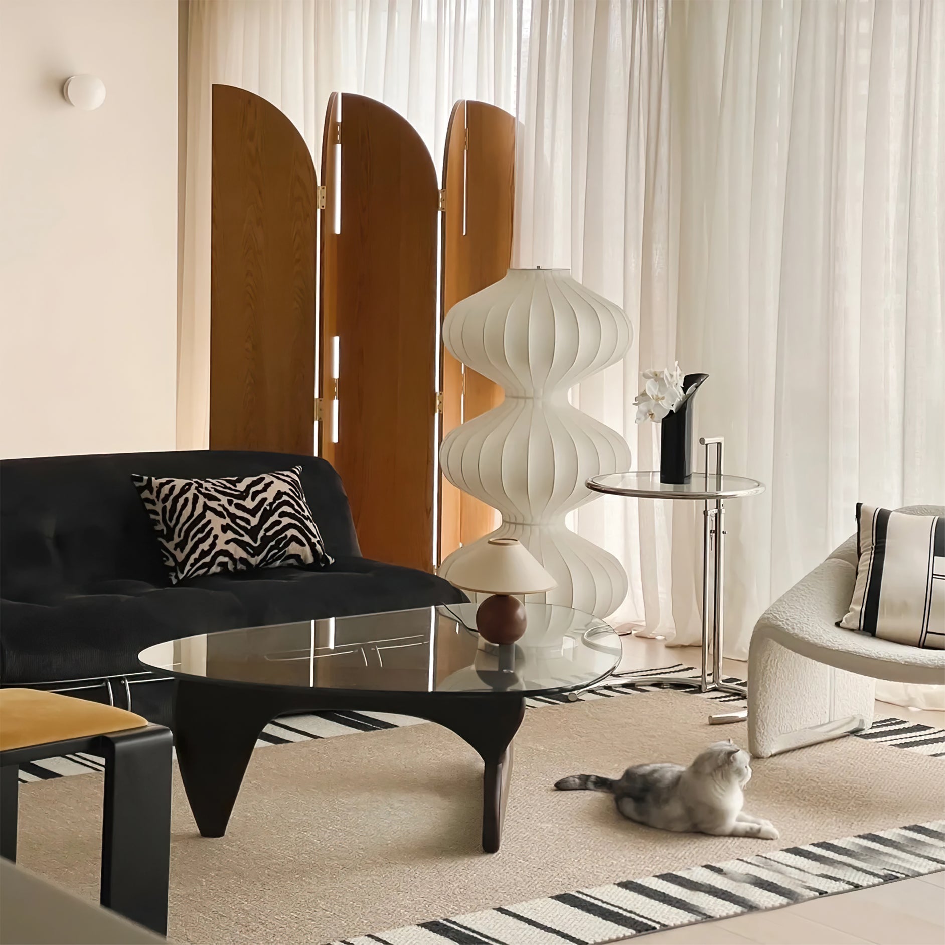 Mudusa Silk Floor Lamp - Lumpaz