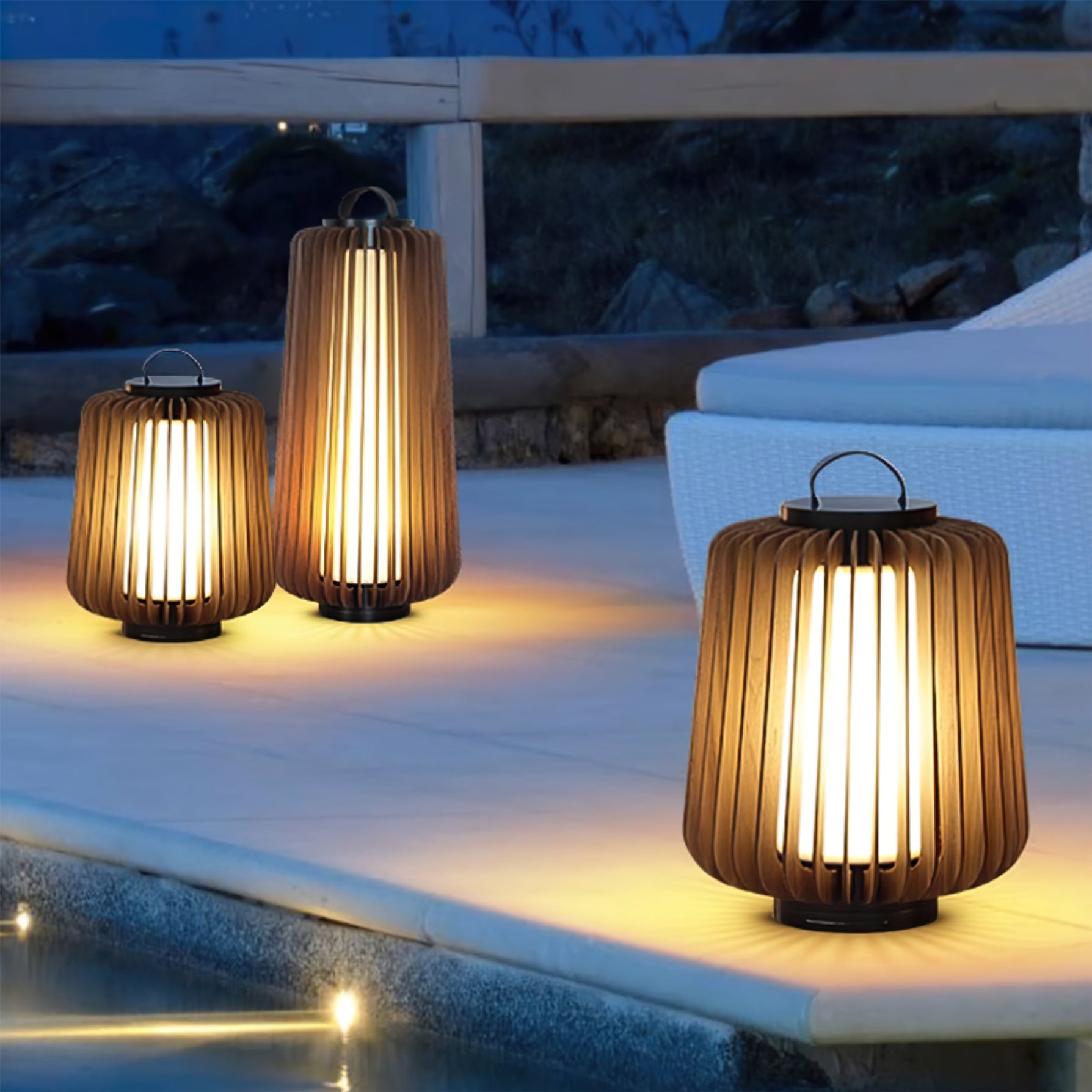 Legno Outdoor Table Lamp - Lumpaz