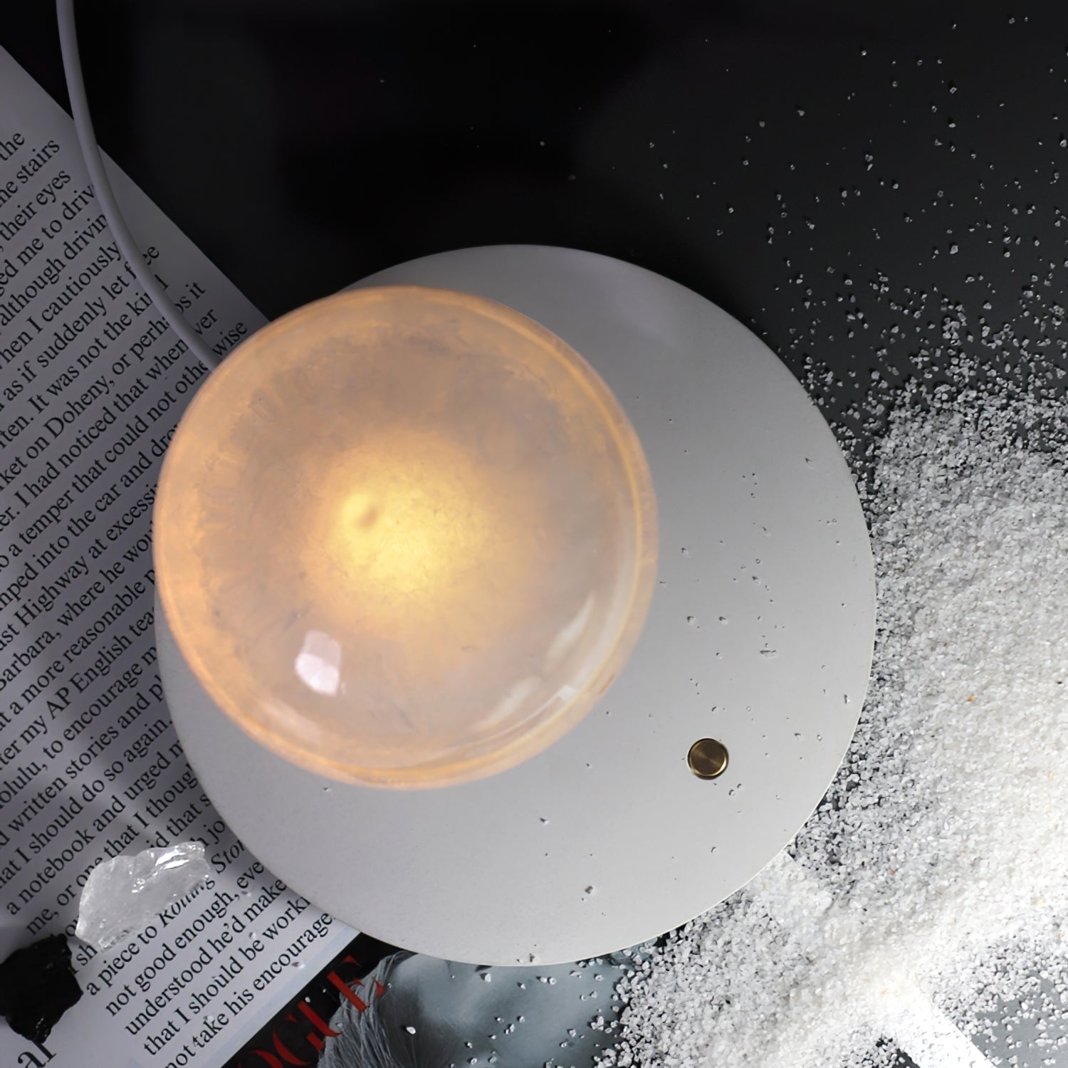 Storm Bottle Built-in Battery Table Lamp - Lumpaz