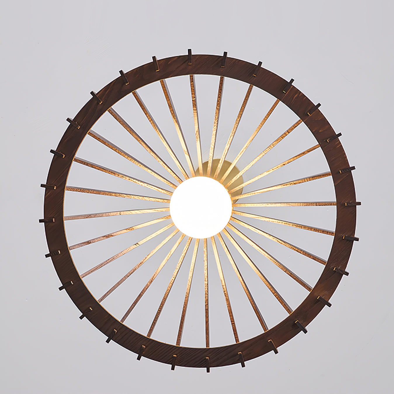 Umbrella Wood Pendant Lamp - Lumpaz