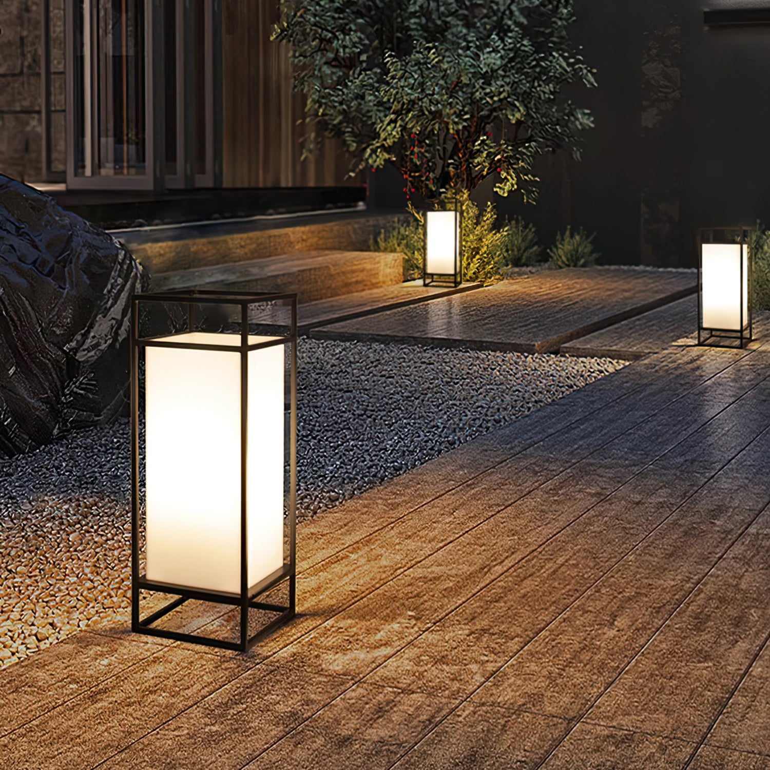 Cleo Lantern Outdoor Table Lamp - Lumpaz