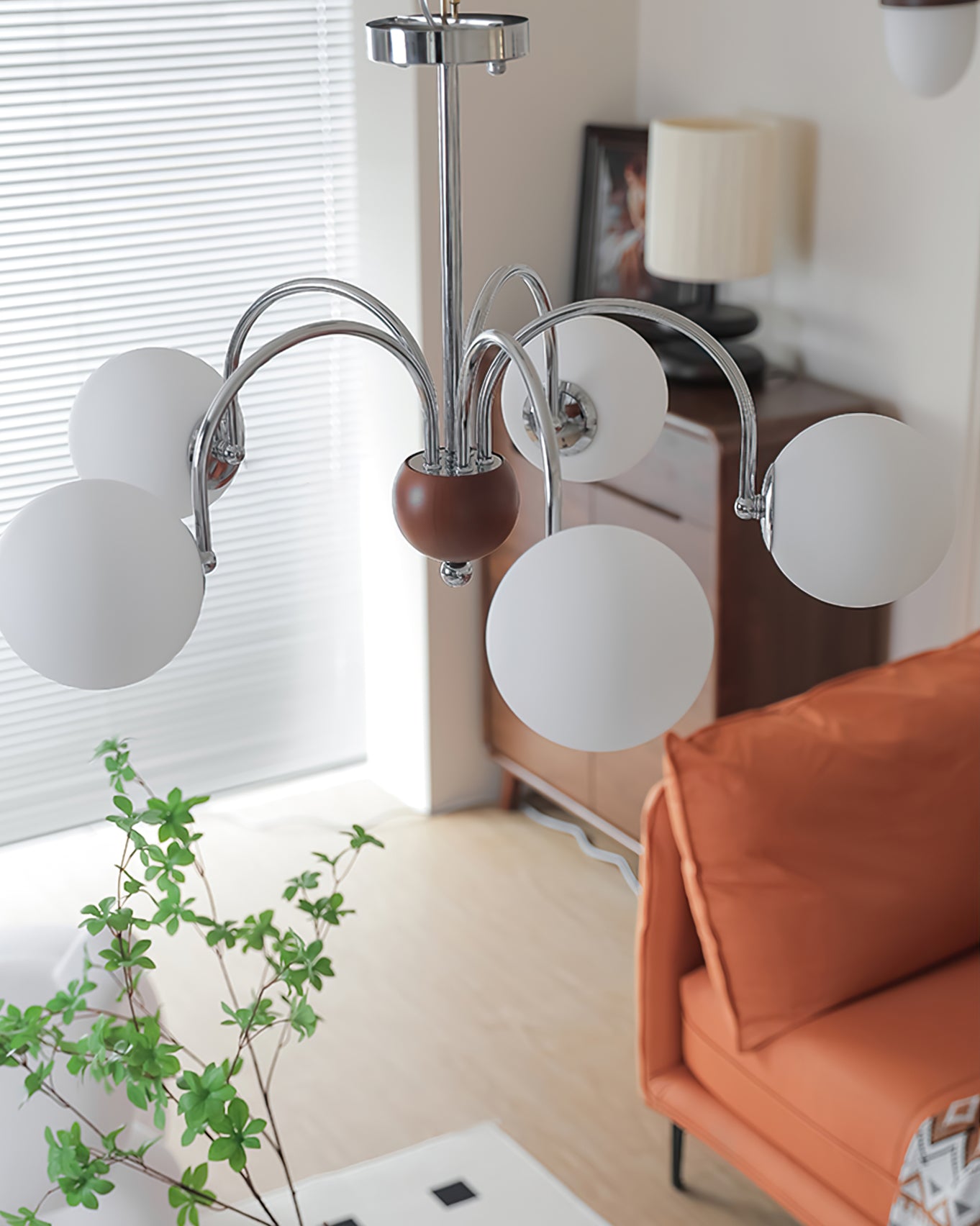 Polpgne Chrome Chandelier - Lumpaz