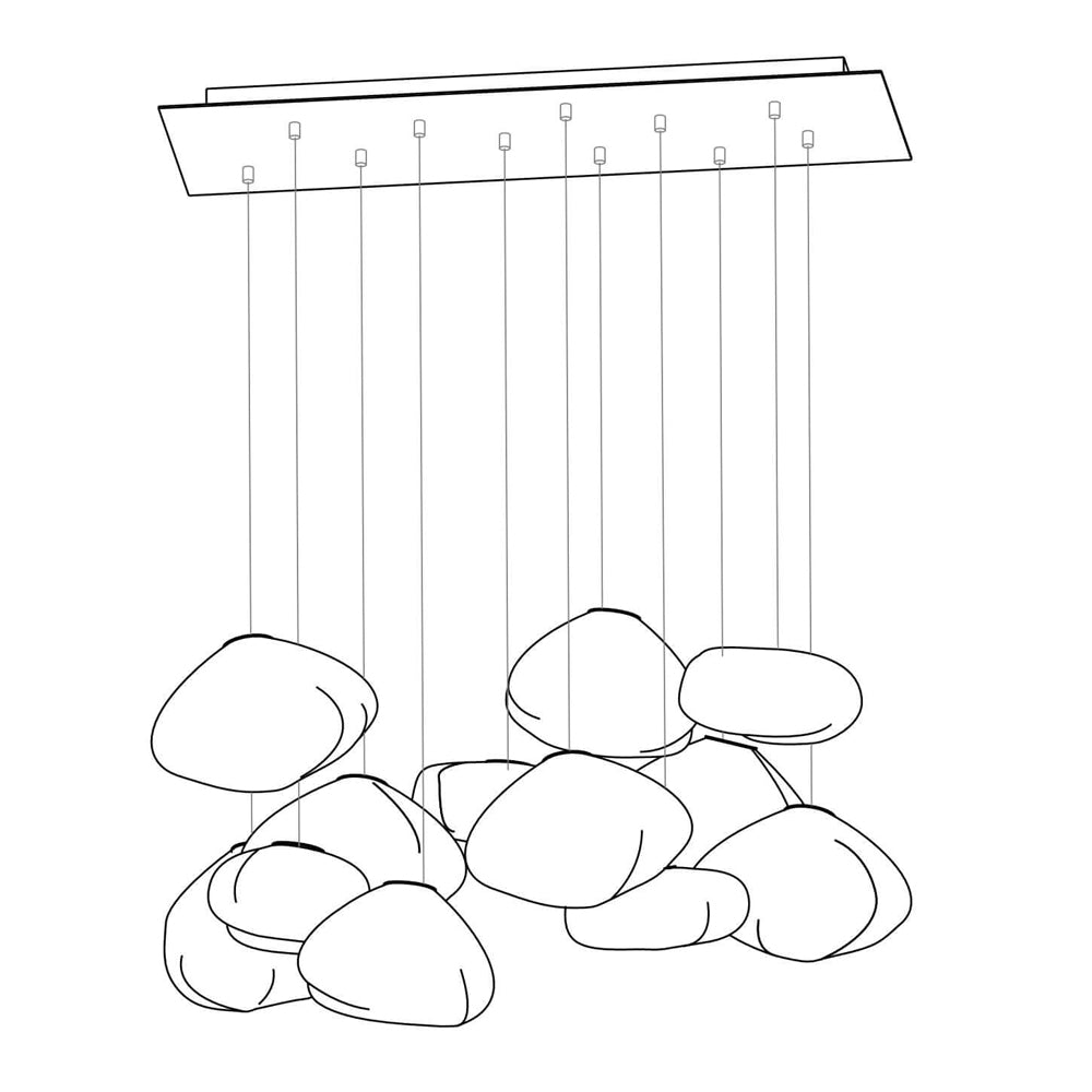 73 Random Glass Pendant Light - Lumpaz