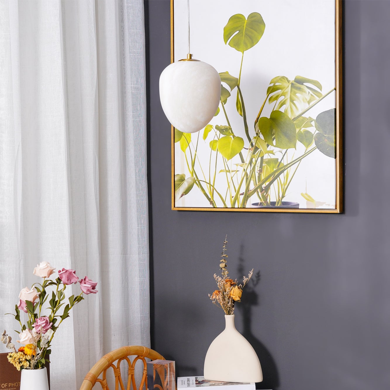 Goose Alabaster Pendant lamp - Lumpaz