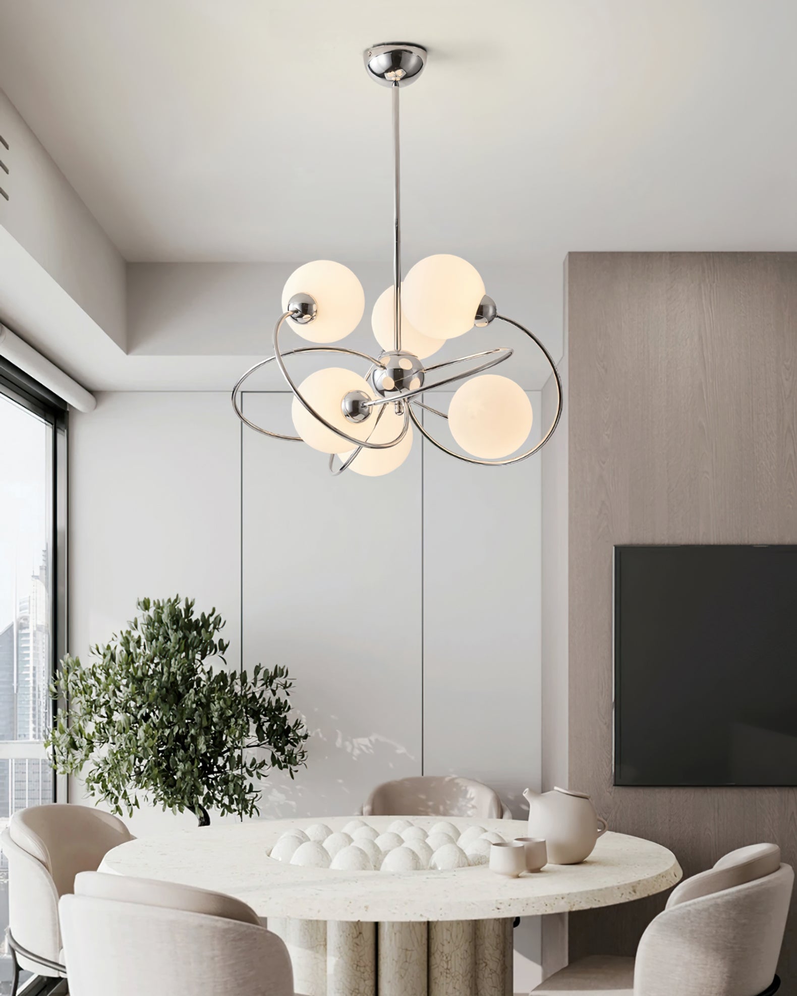 Sputnik Space Age Chandelier - Lumpaz