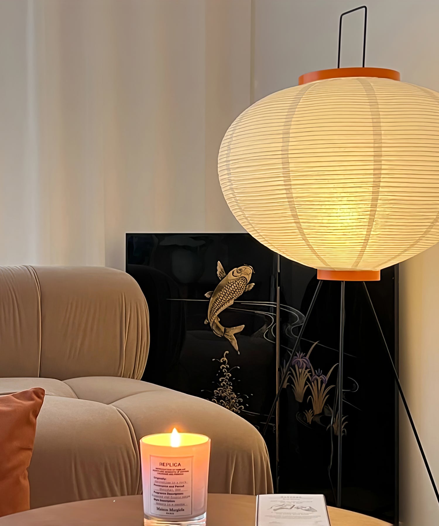 Washi Paper Floor Lamp - Lumpaz