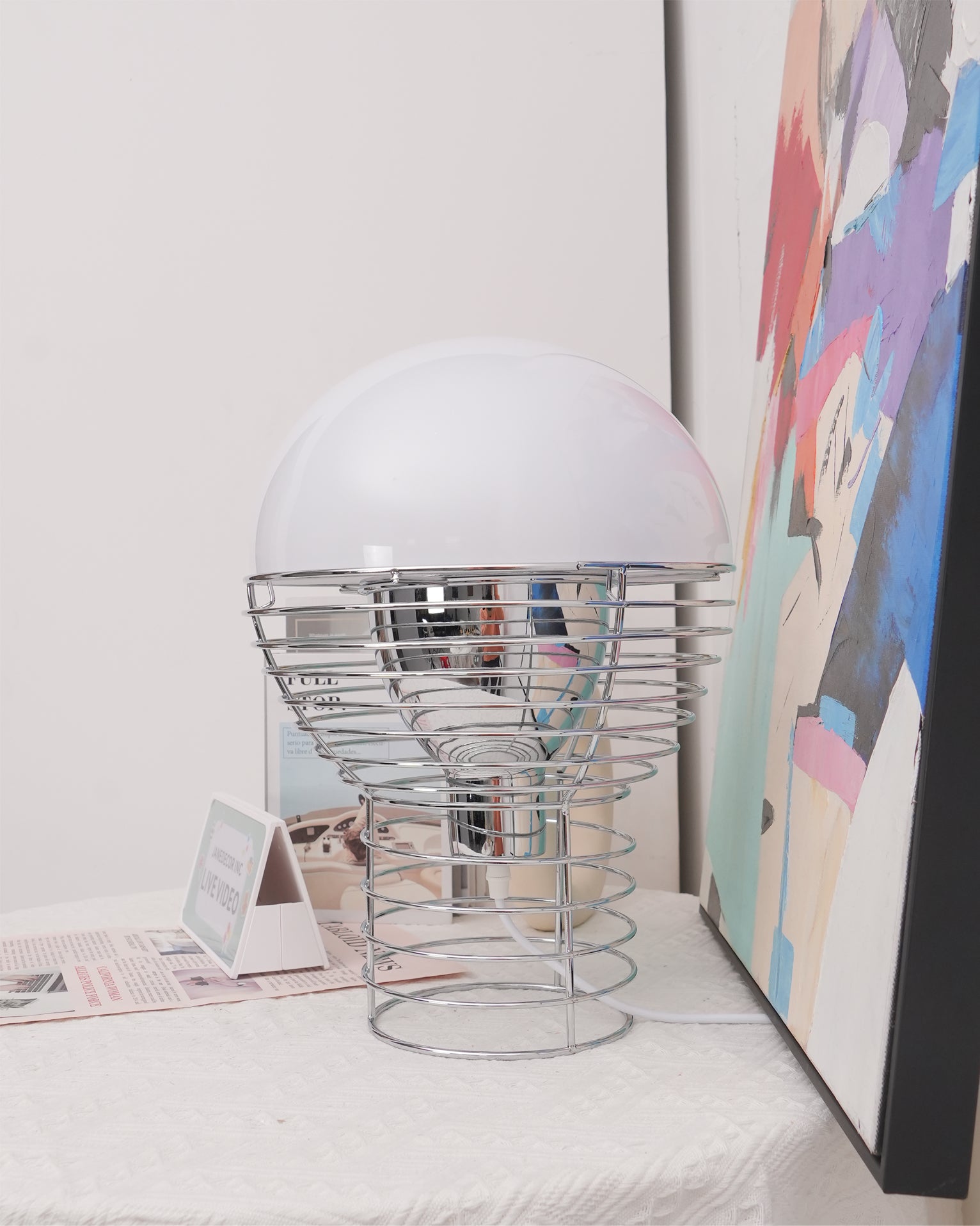 Wire Table Lamp - Lumpaz