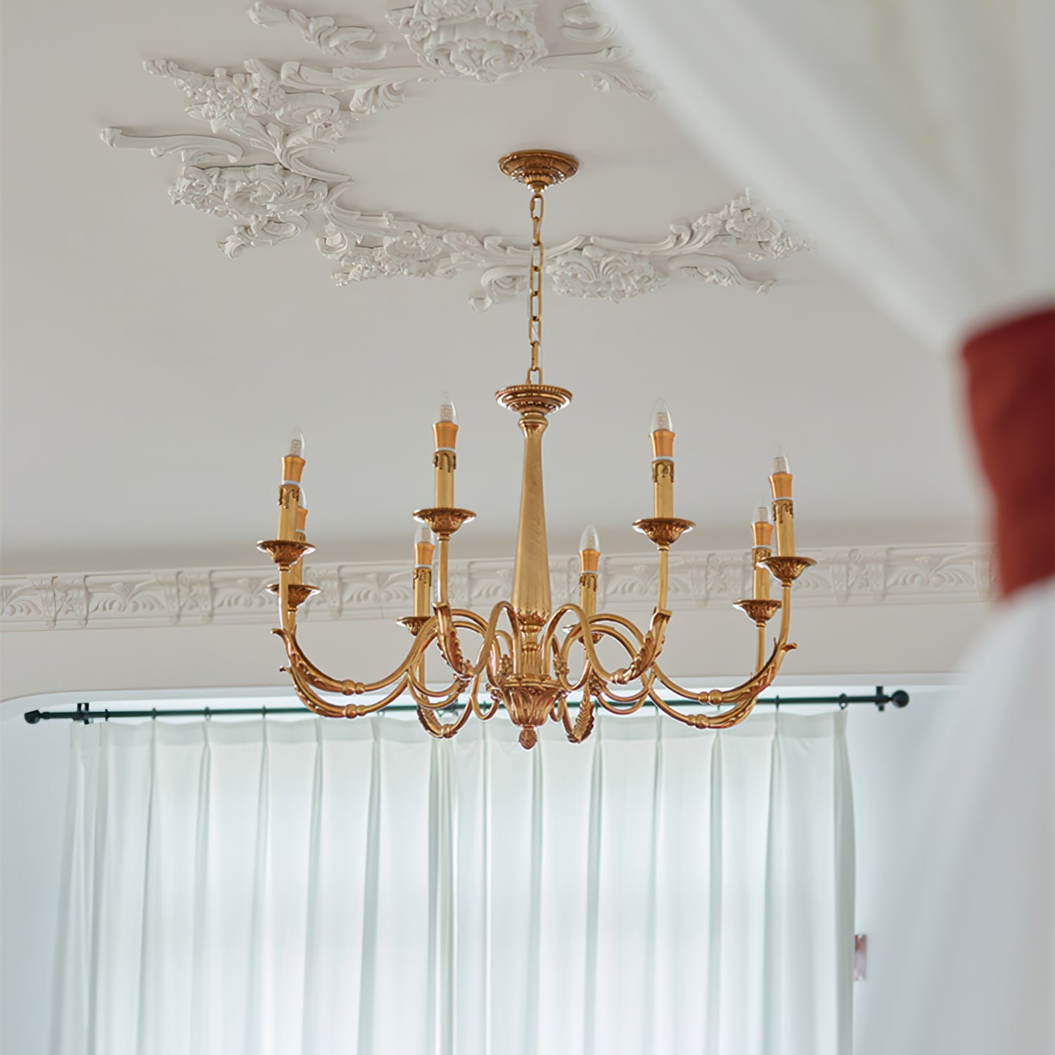 Candle Brass Chandelier - Lumpaz