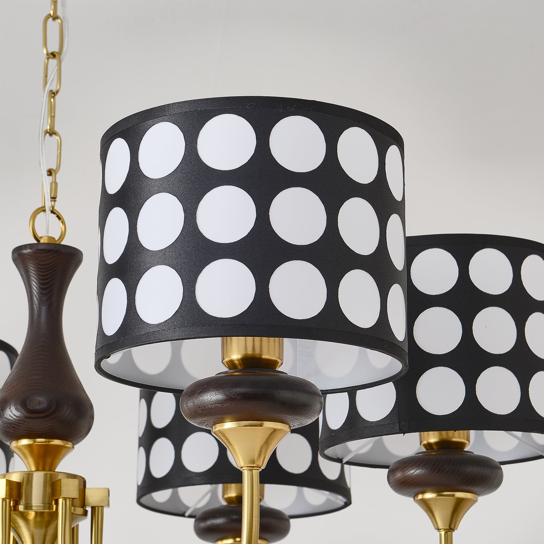 Black Polka Dots Chandelier - Lumpaz