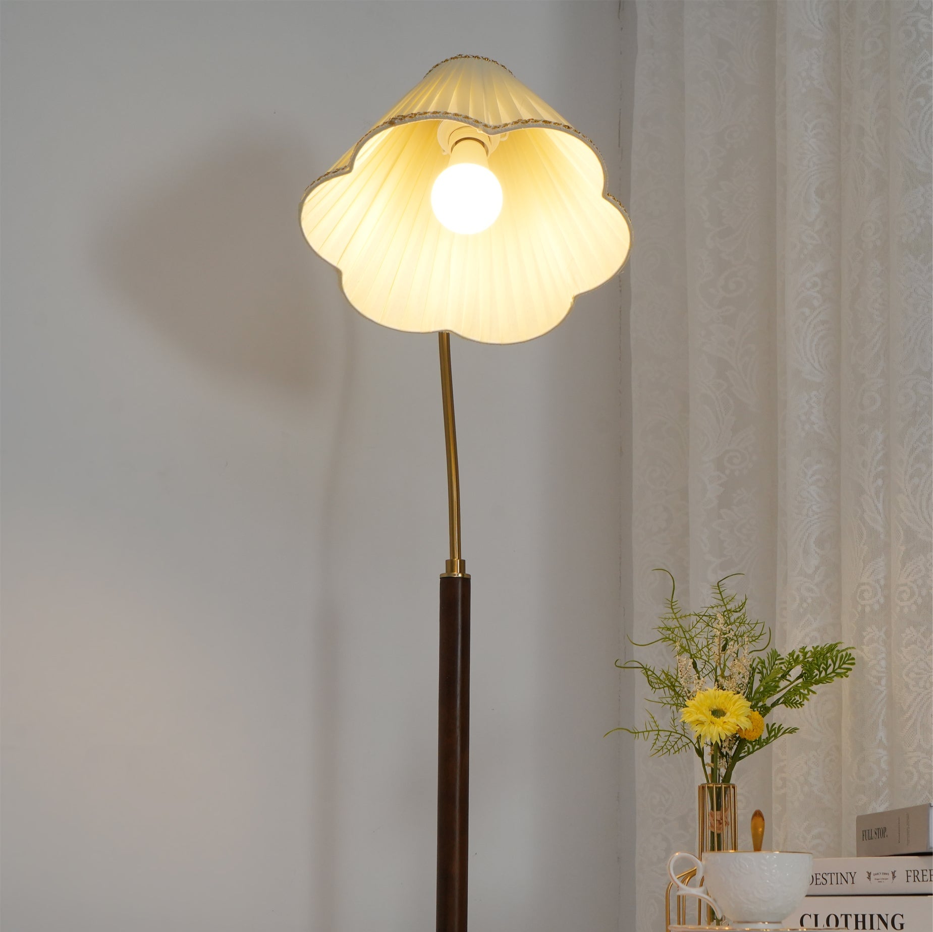 Florentine Fabric Floor Lamp - Lumpaz