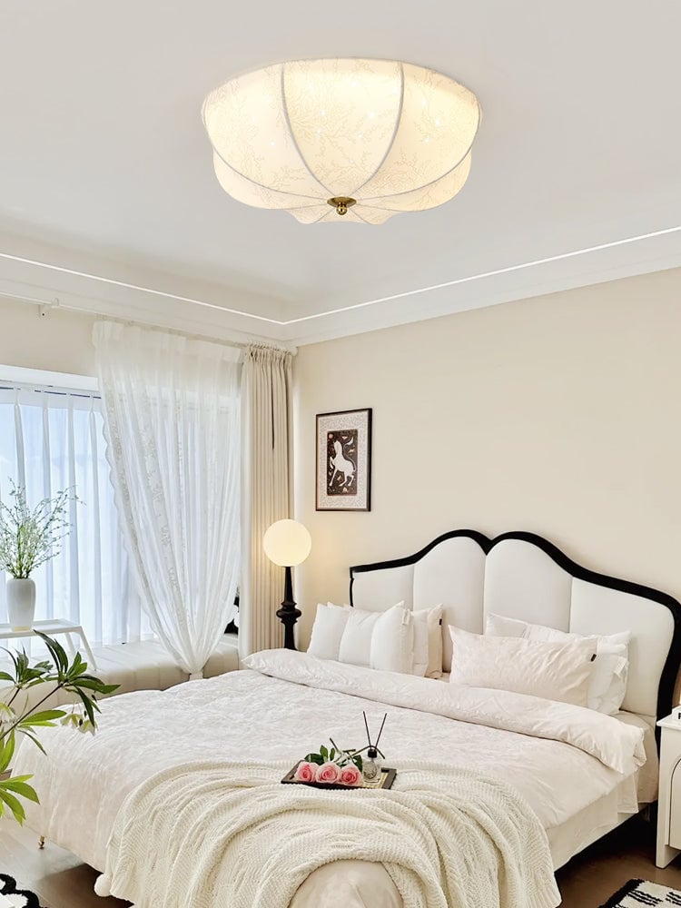 Orchid Fabric Ceiling Lamp - Lumpaz