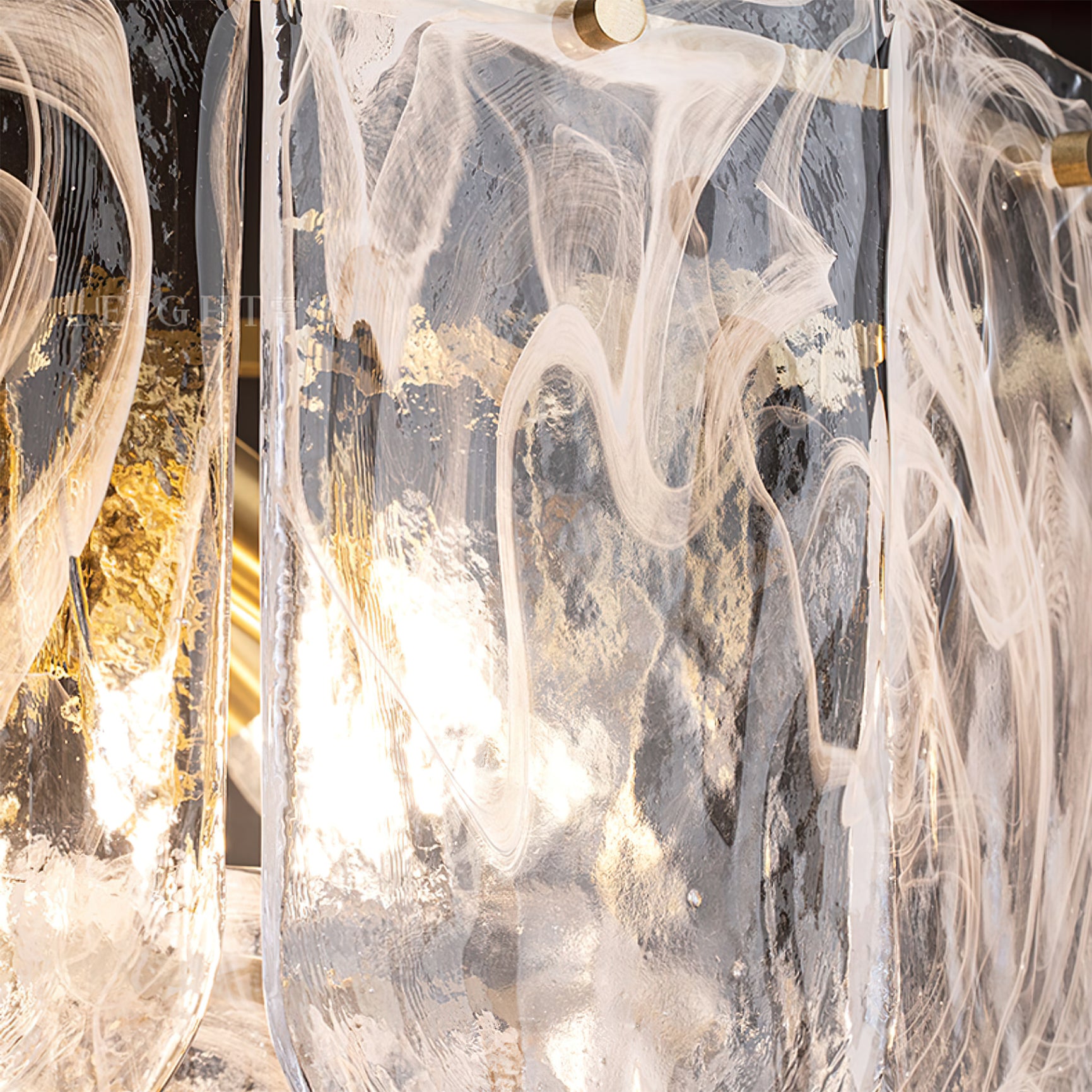 Nason Brass Chandelier - Lumpaz