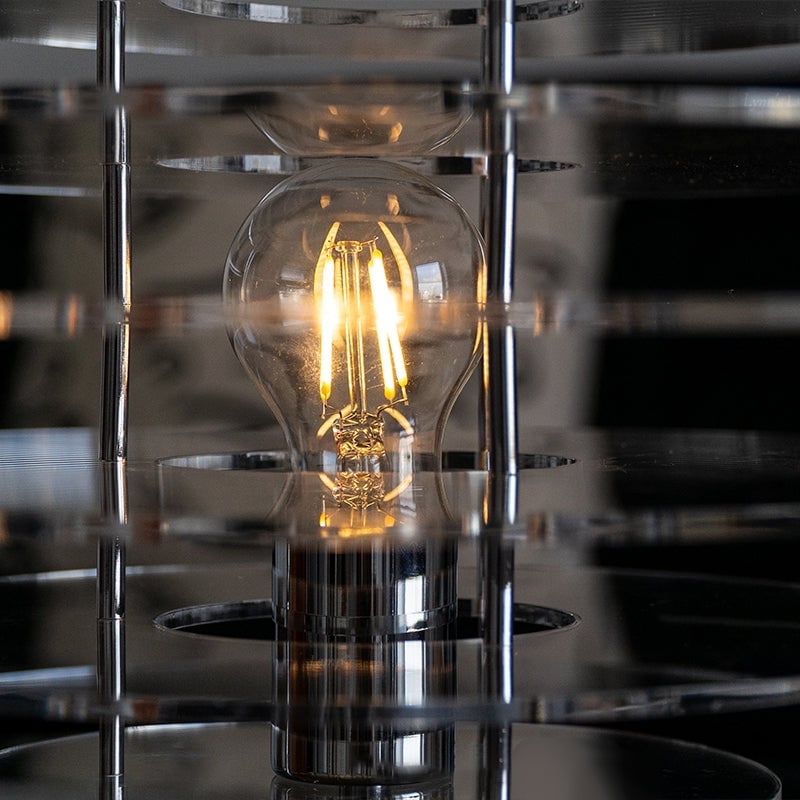 Saturn Chrome Table Lamp - Lumpaz