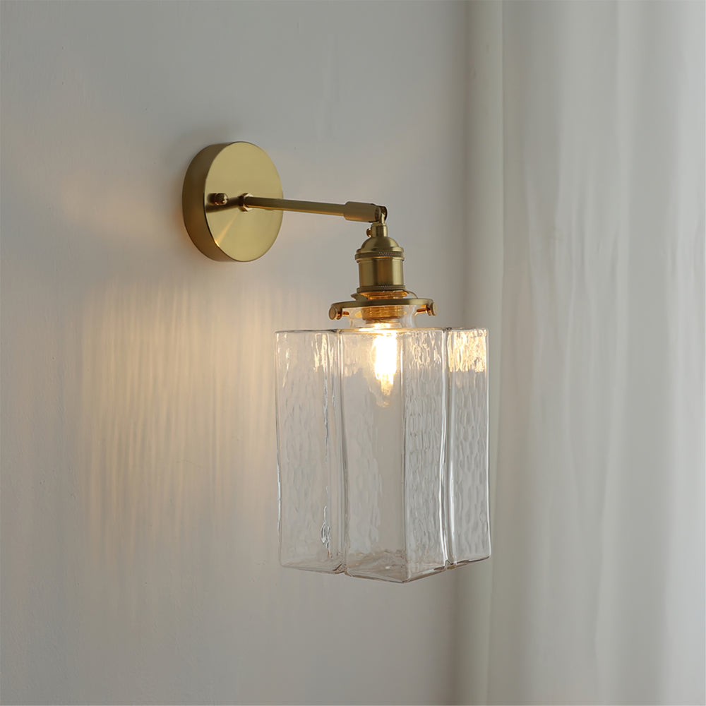 Jewel Glass Brass Wall Lamp - Lumpaz