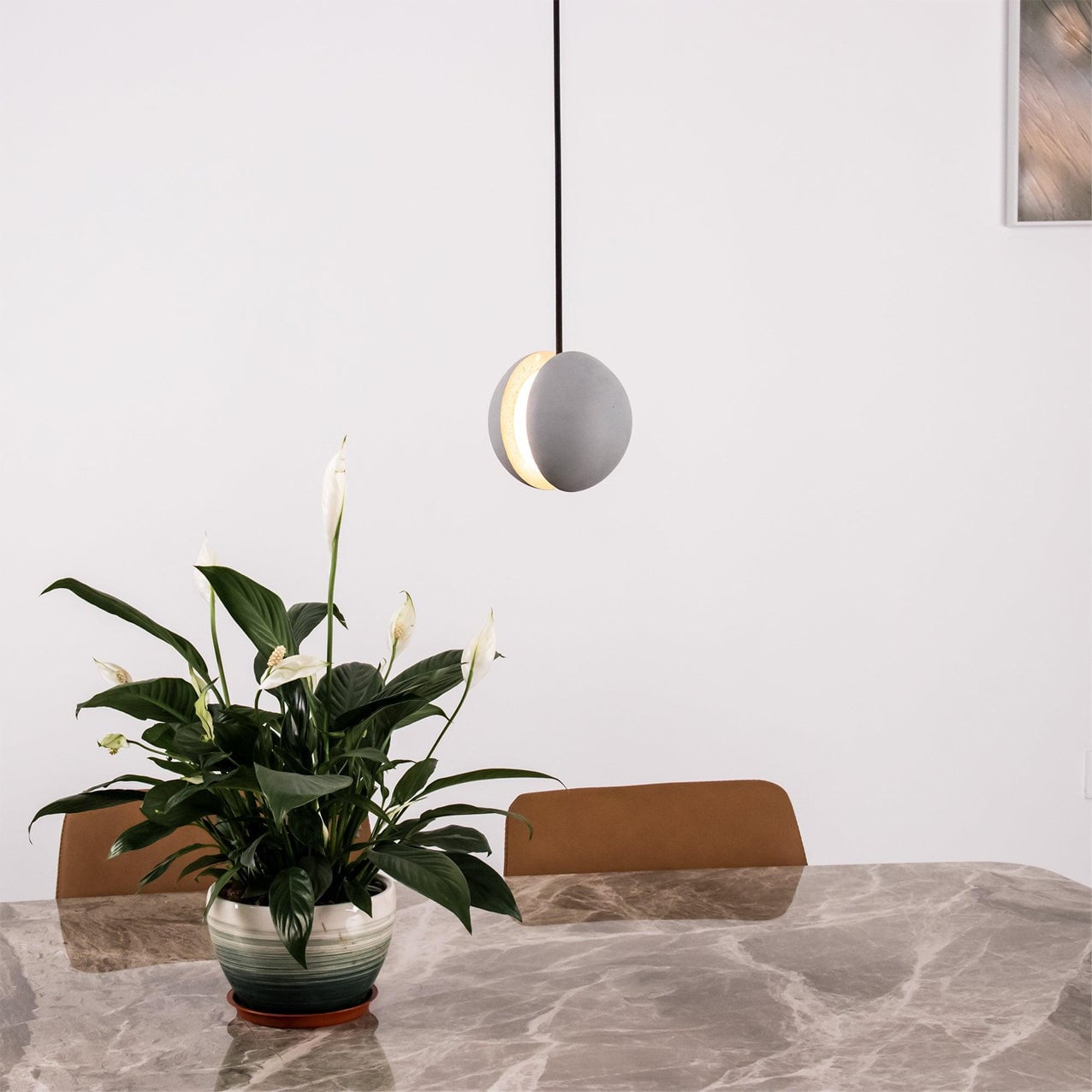 Moon Cement Pendant Lamp - Lumpaz