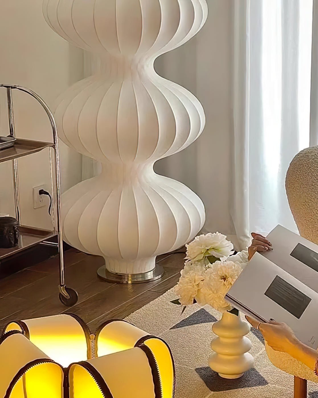 Mudusa Silk Floor Lamp - Lumpaz