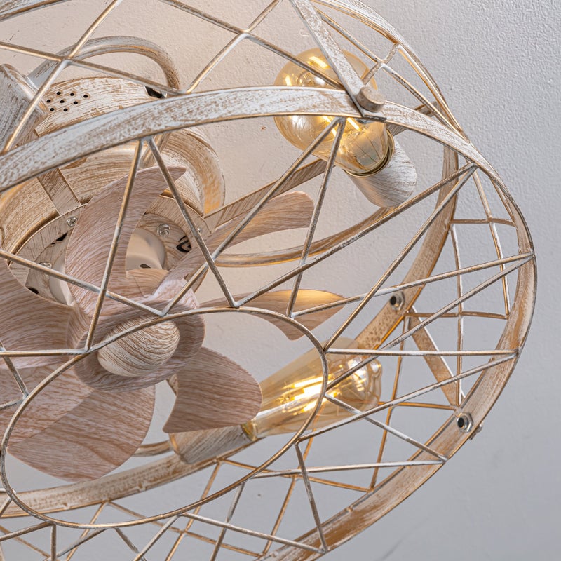 Davian With Remote Ceiling Fan Lamp - Lumpaz