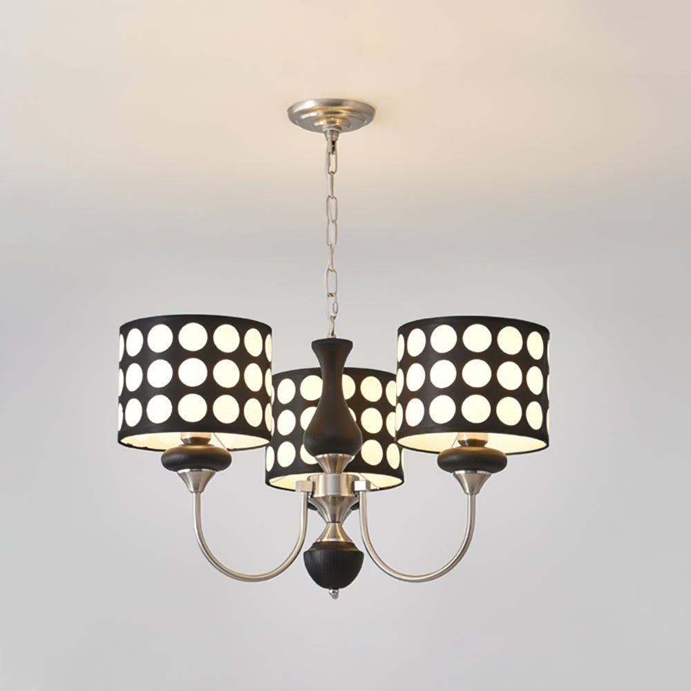Black Polka Dots Chandelier - Lumpaz