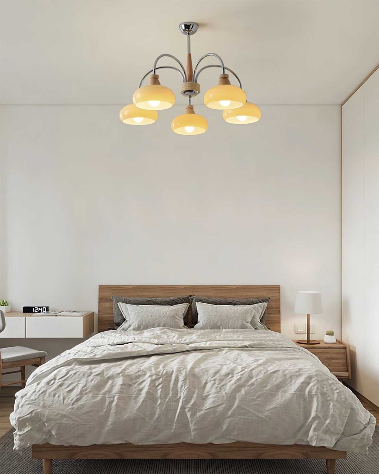 Persimmon Wood Chandelier - Lumpaz