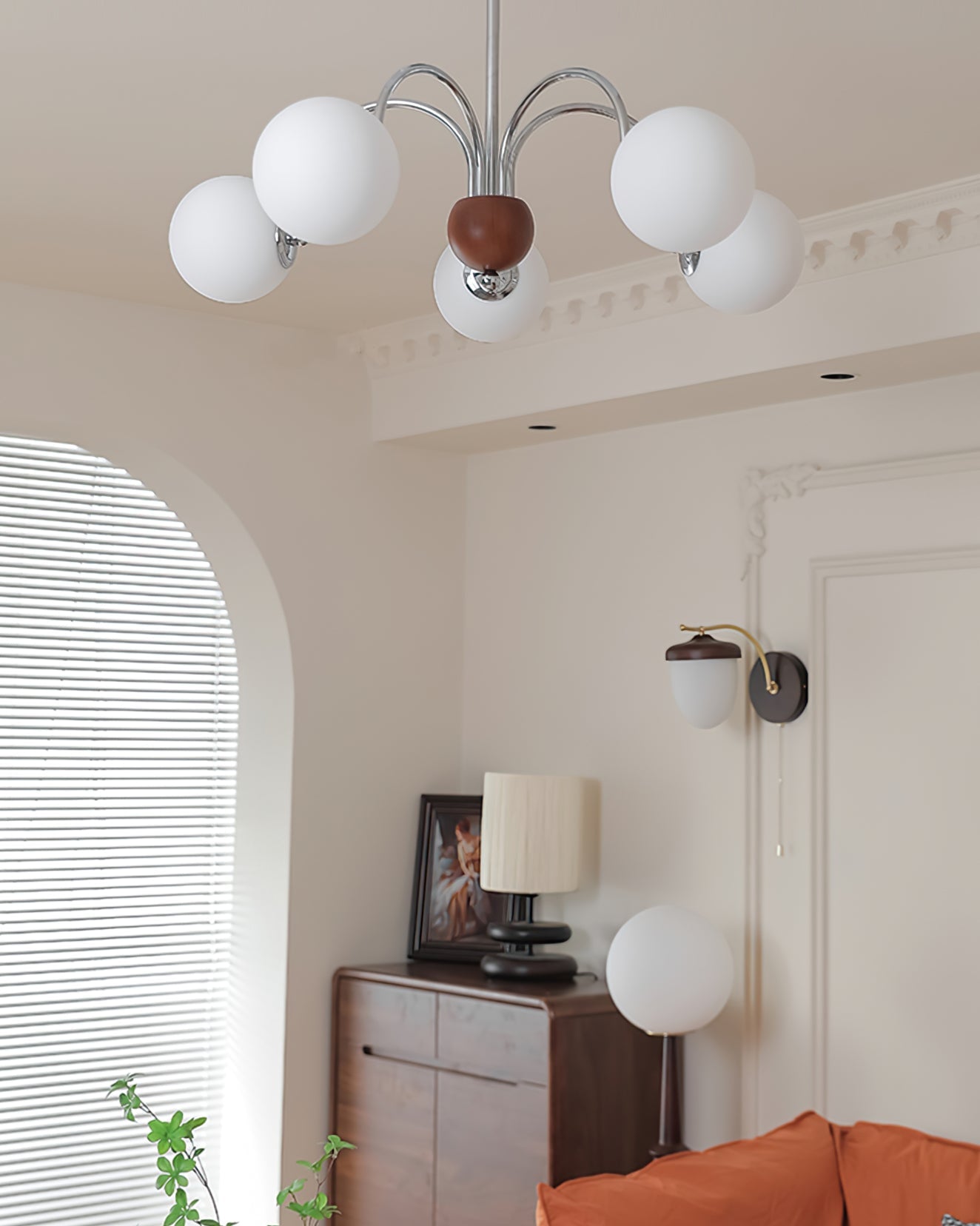 Polpgne Chrome Chandelier - Lumpaz