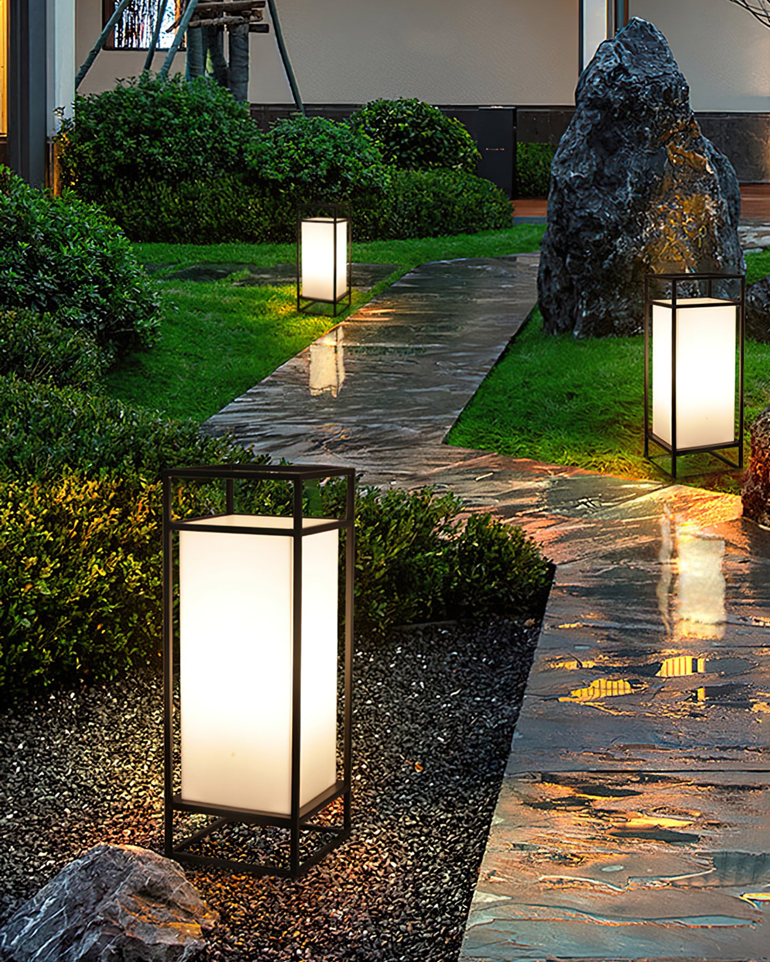 Cleo Lantern Outdoor Table Lamp - Lumpaz