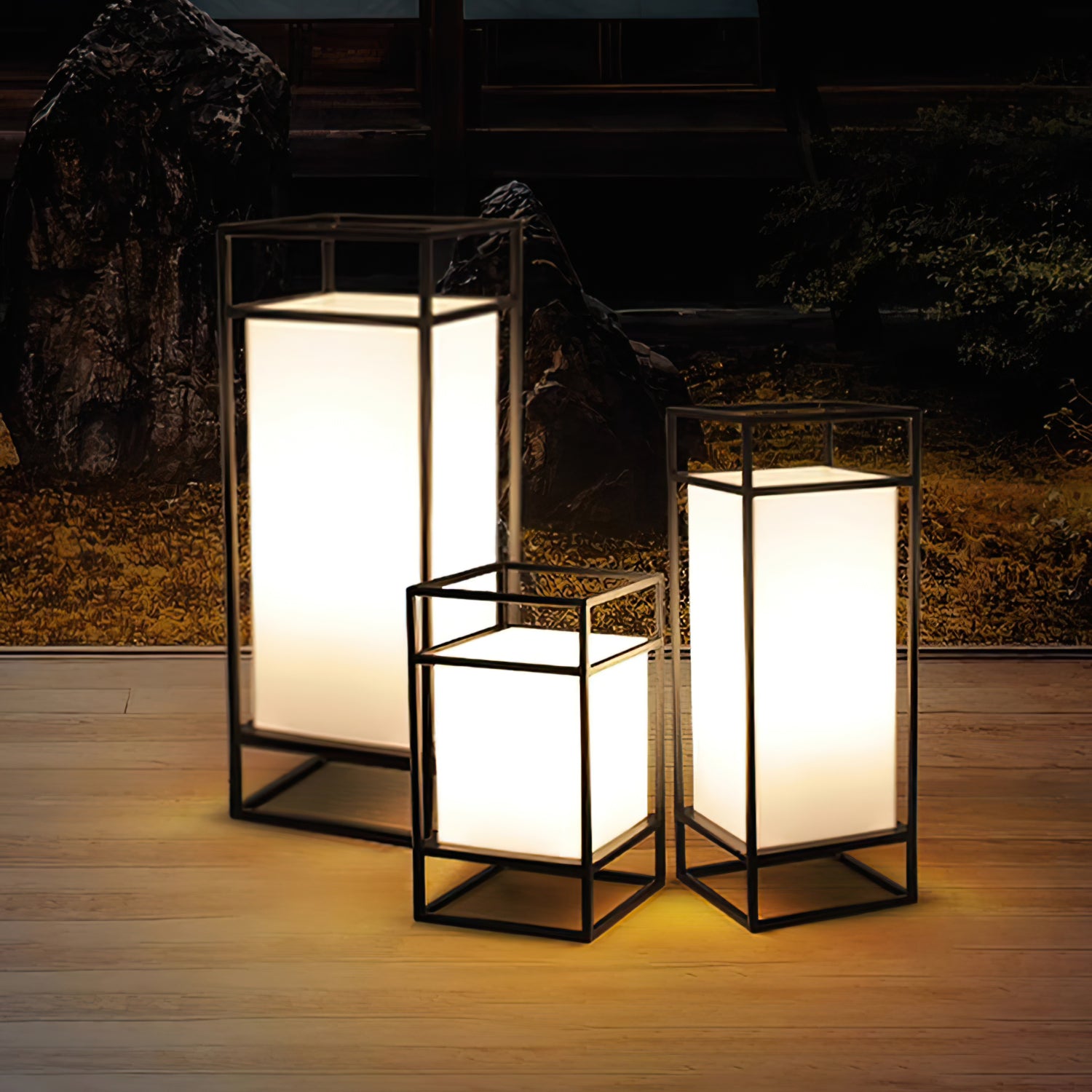 Cleo Lantern Outdoor Table Lamp - Lumpaz