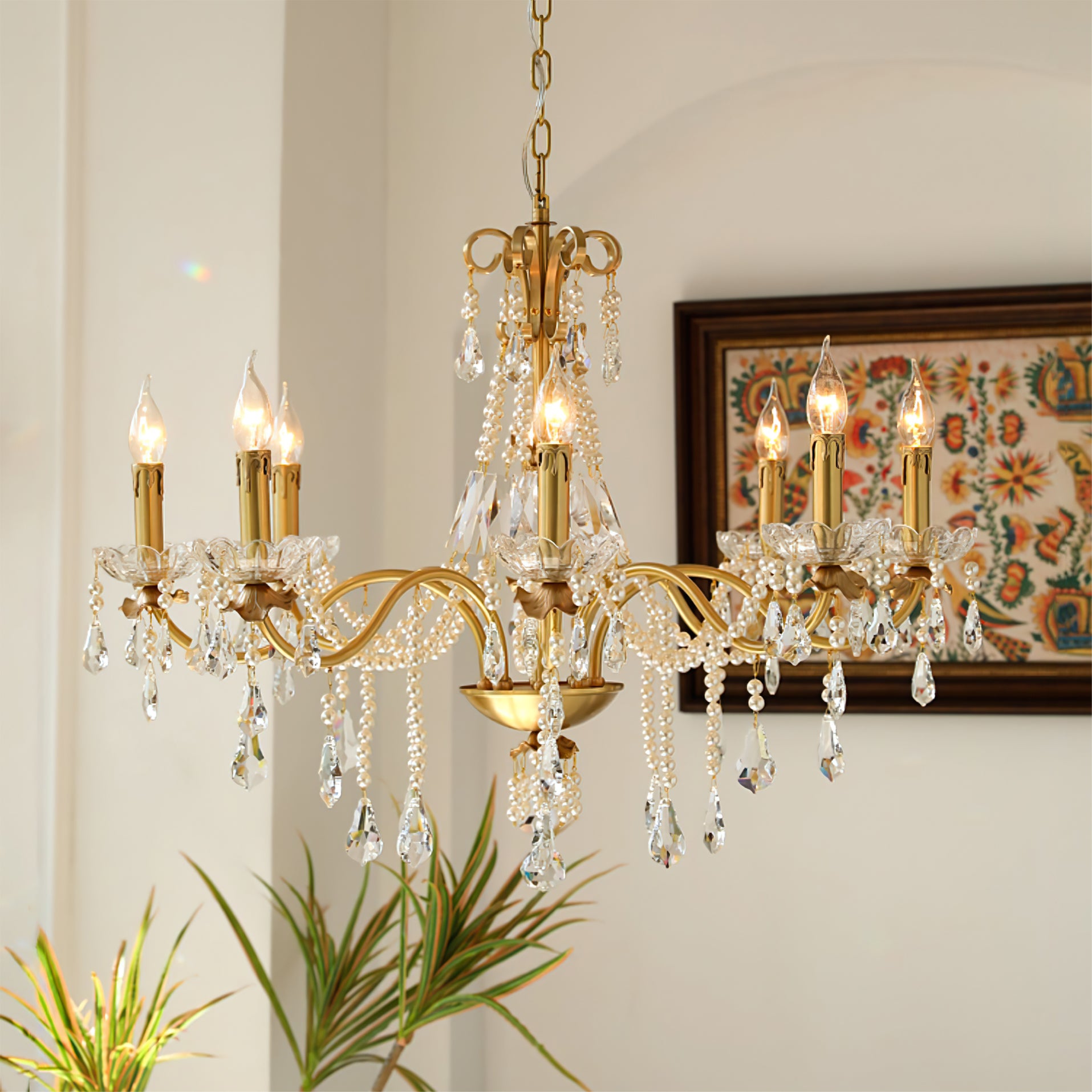 Allegri Crystal Chandelier - Lumpaz