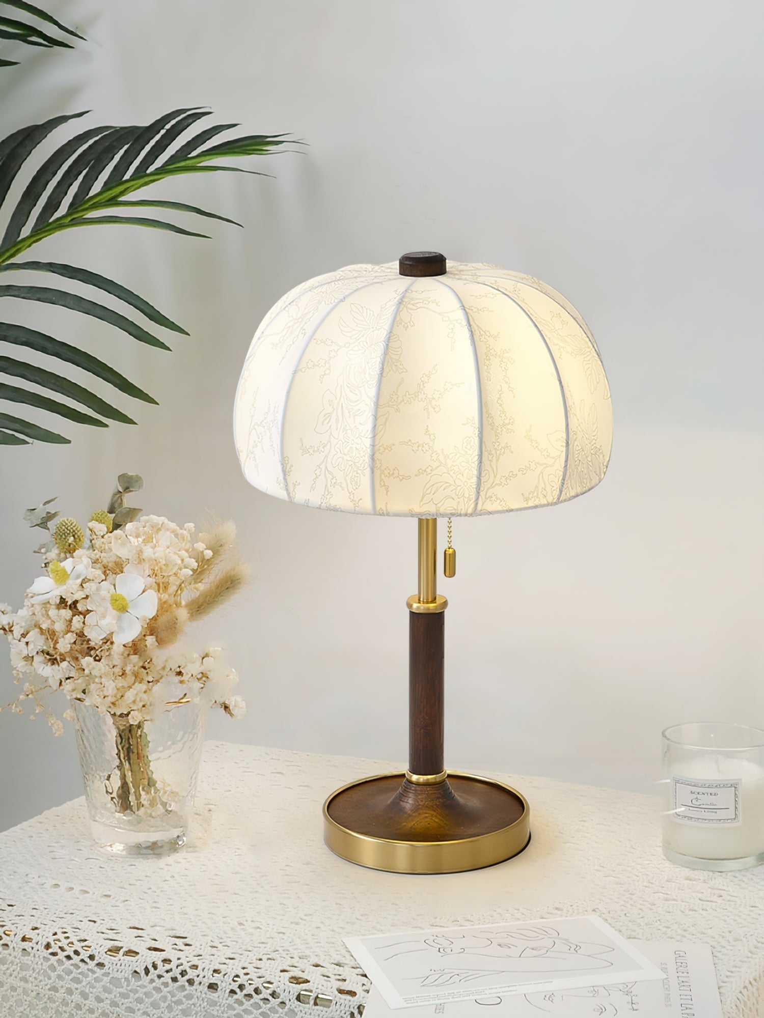 Orchid Fabric Table Lamp - Lumpaz