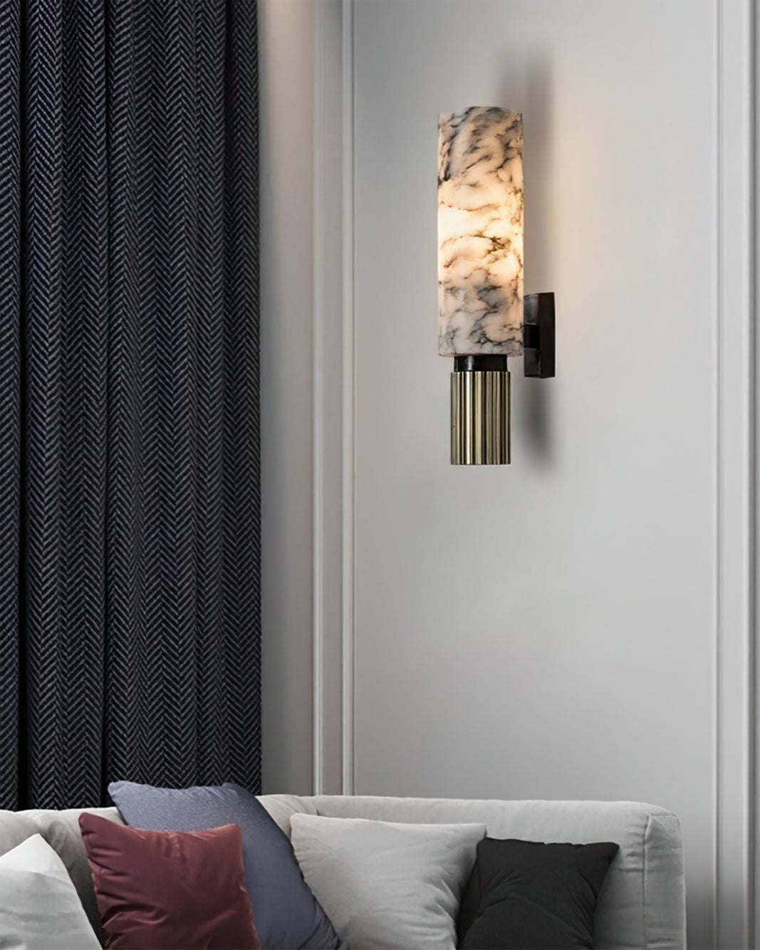 Torch Alabaster Wall Lamp - Lumpaz