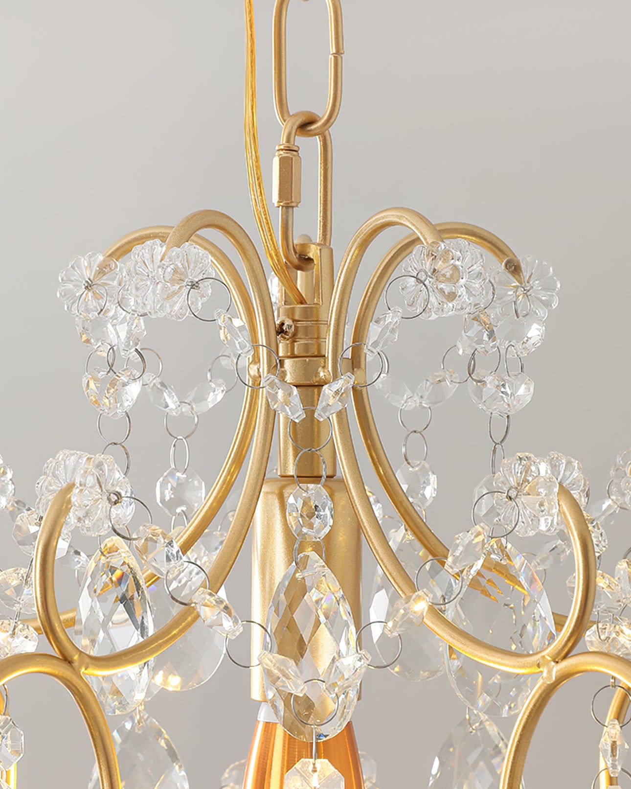 Gilded Crystal Pendant Lamp - Lumpaz