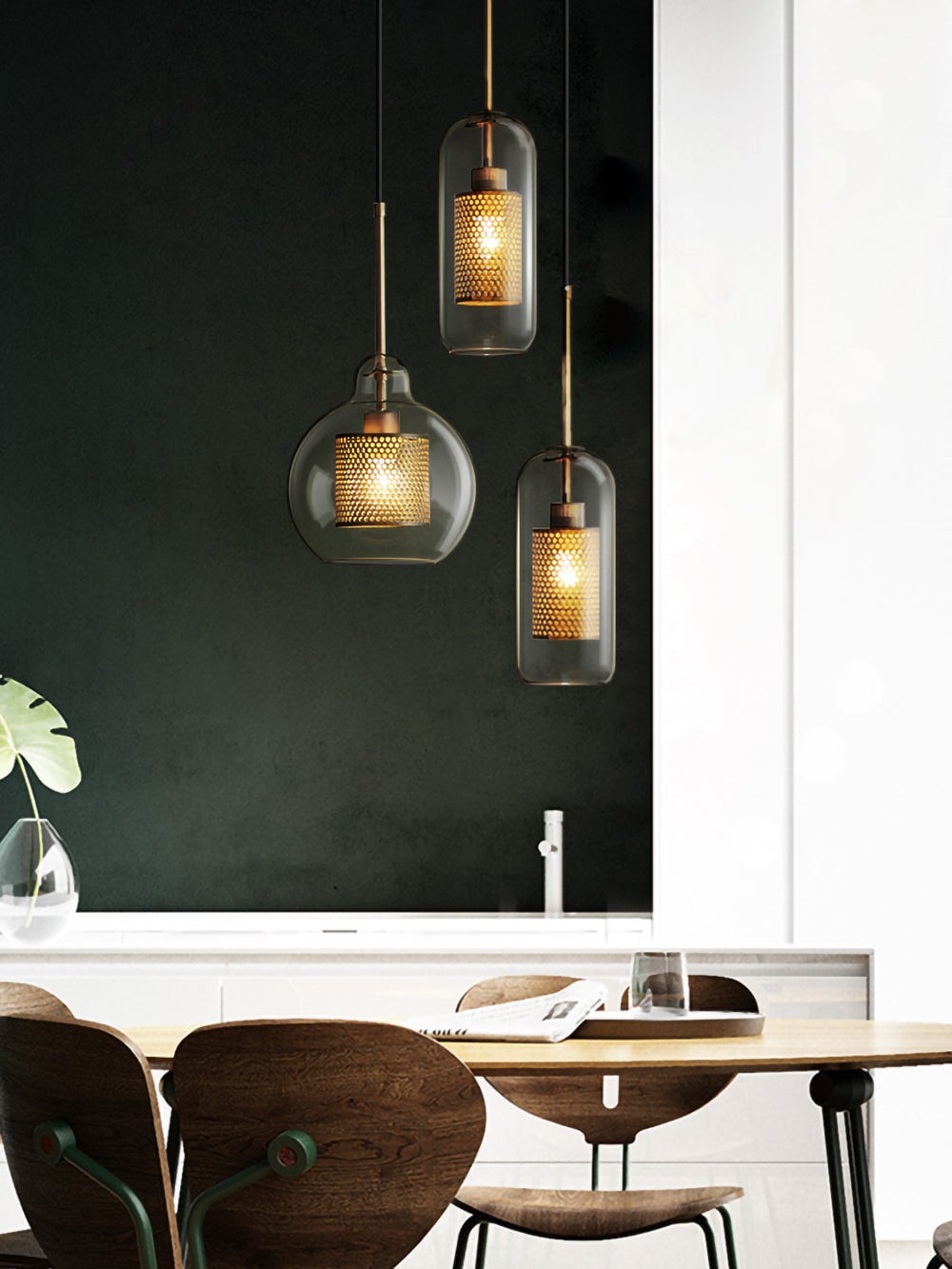 Chiswick Glass Pendant Light - Lumpaz