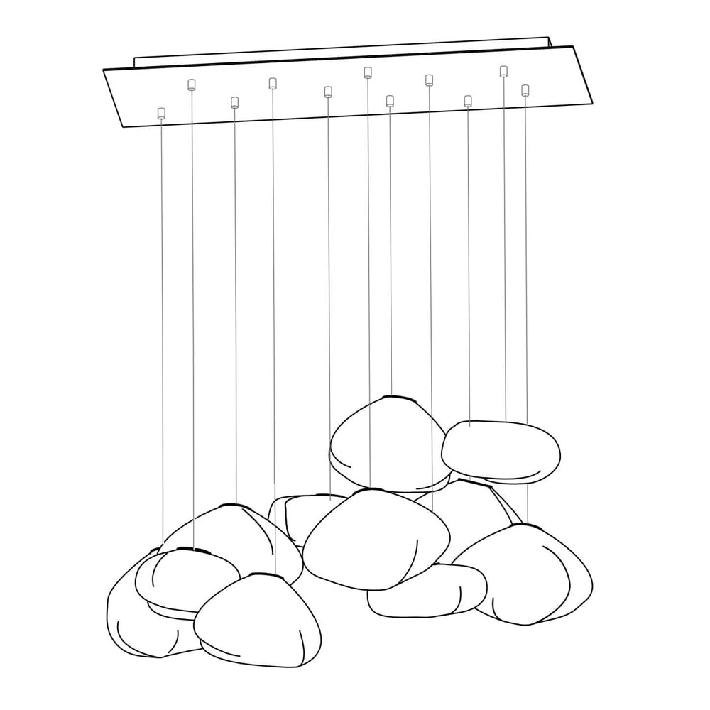 73 Random Glass Pendant Light - Lumpaz