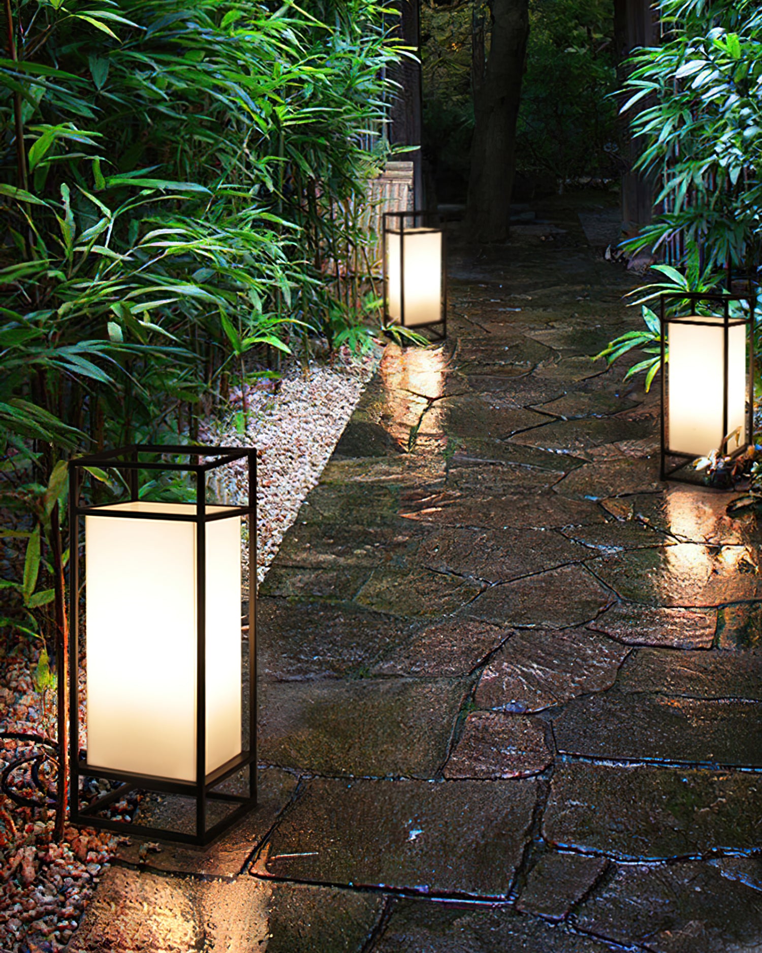 Cleo Lantern Outdoor Table Lamp - Lumpaz