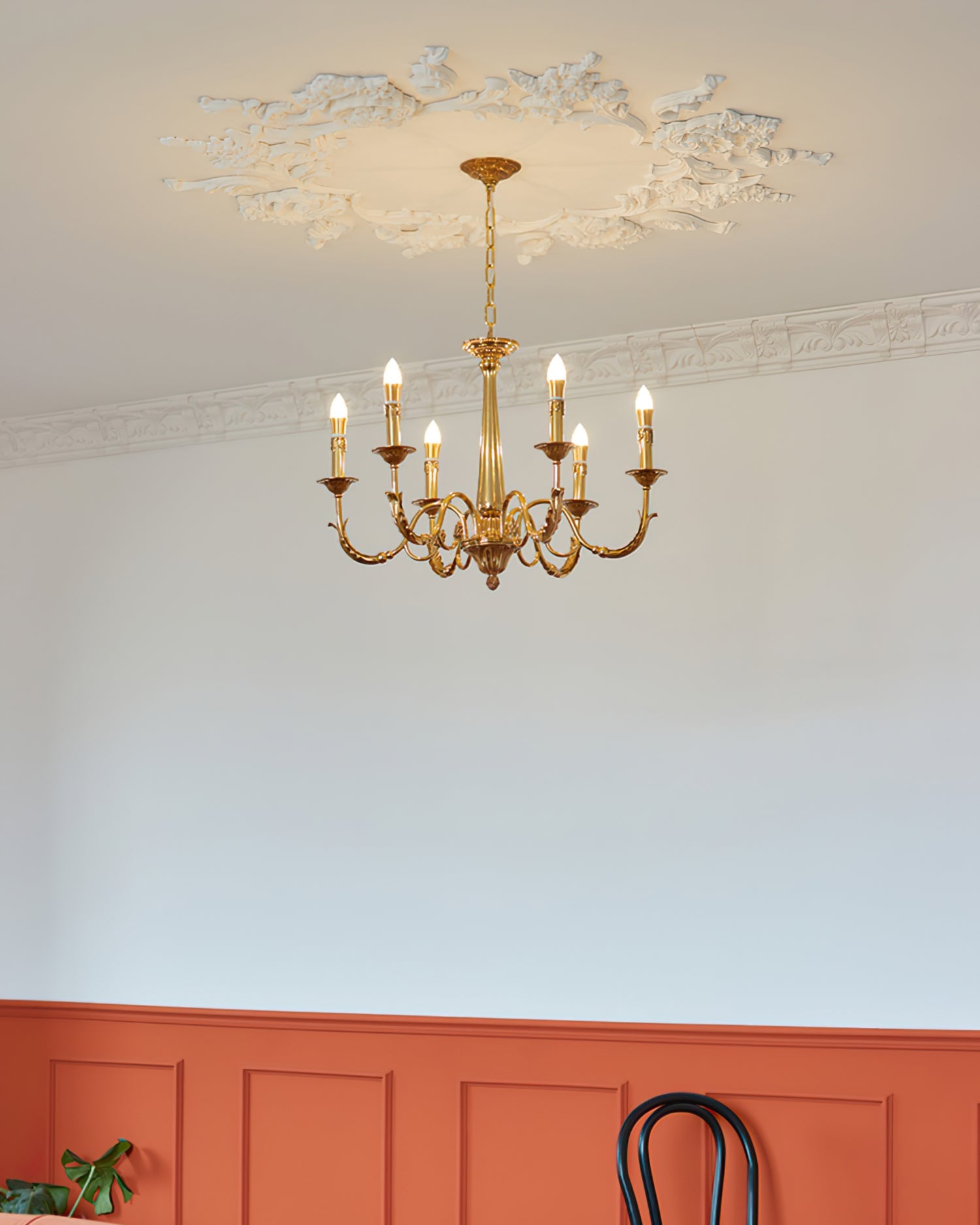 Candle Brass Chandelier - Lumpaz