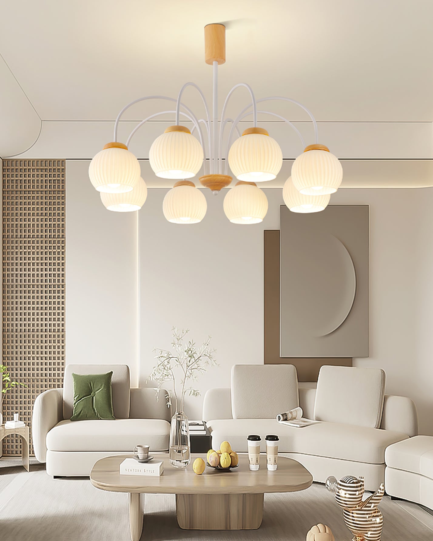 Molecural Wood Chandelier - Lumpaz