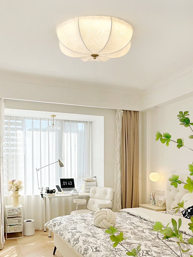 Orchid Fabric Ceiling Lamp - Lumpaz