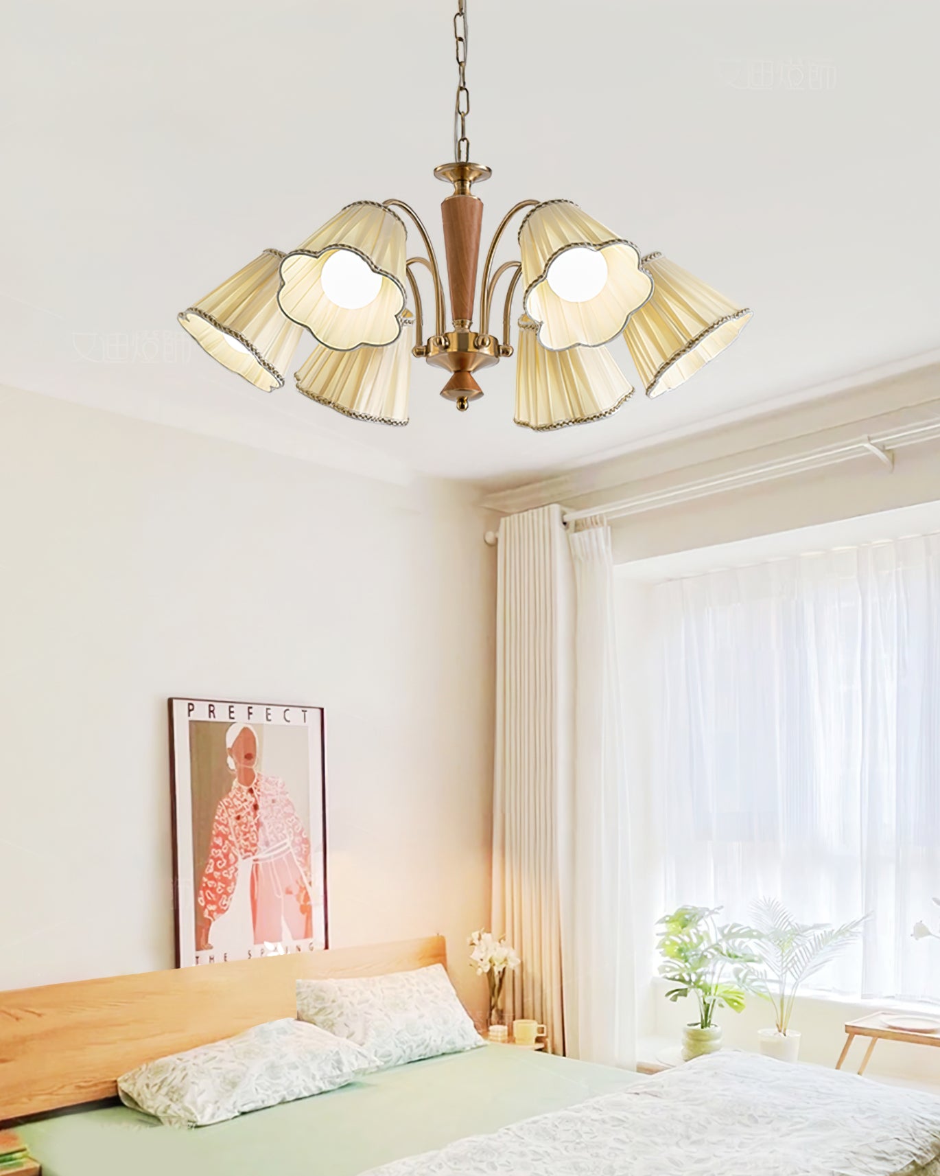 Florentine Fabric Chandelier - Lumpaz