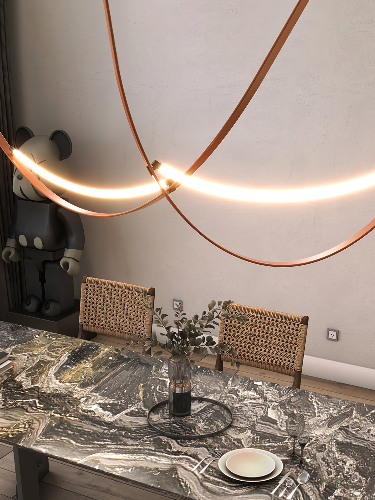 Leather Pendant Light - Lumpaz