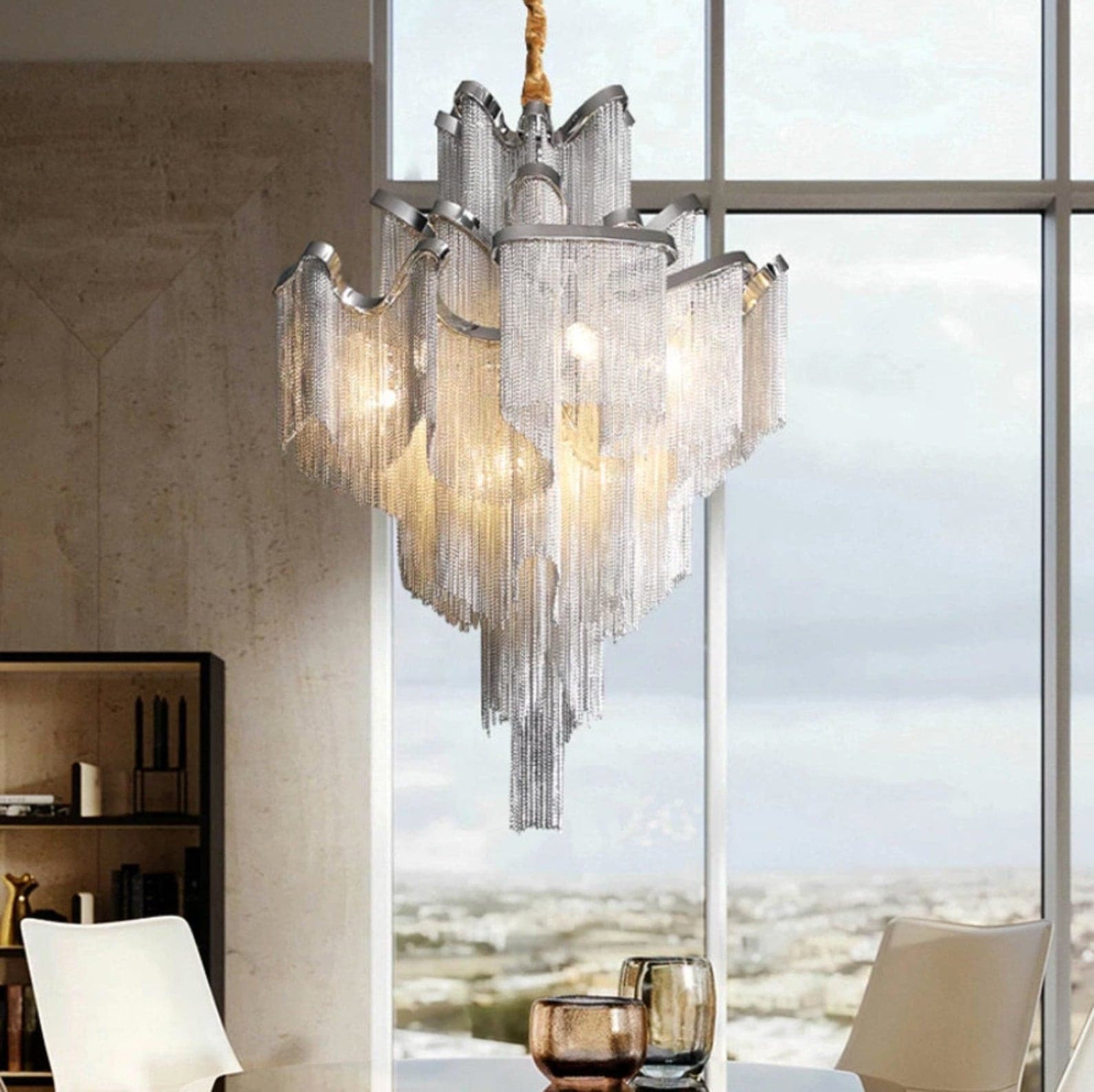 Fringe Chandelier - Lumpaz