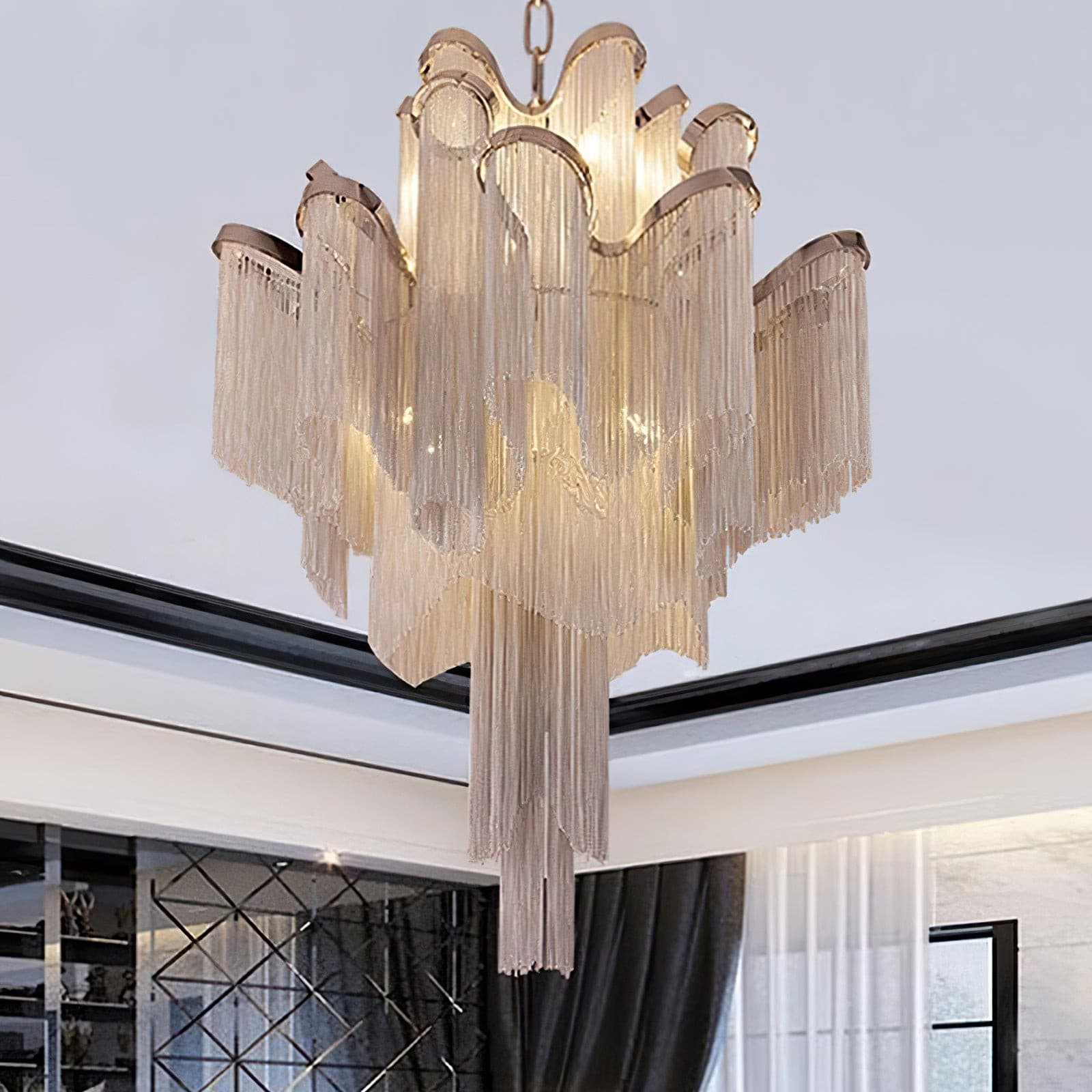 Fringe Chandelier - Lumpaz