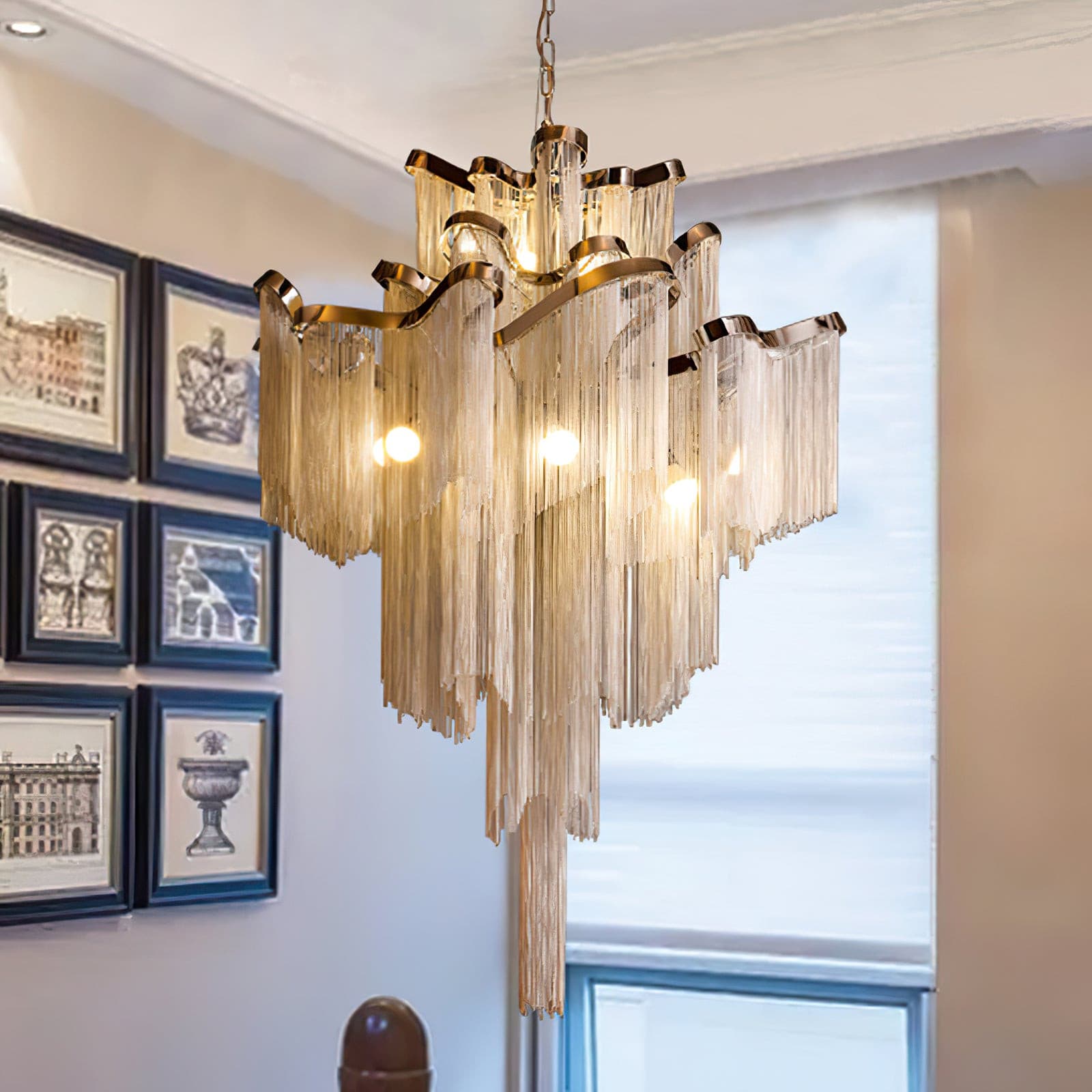 Fringe Chandelier - Lumpaz