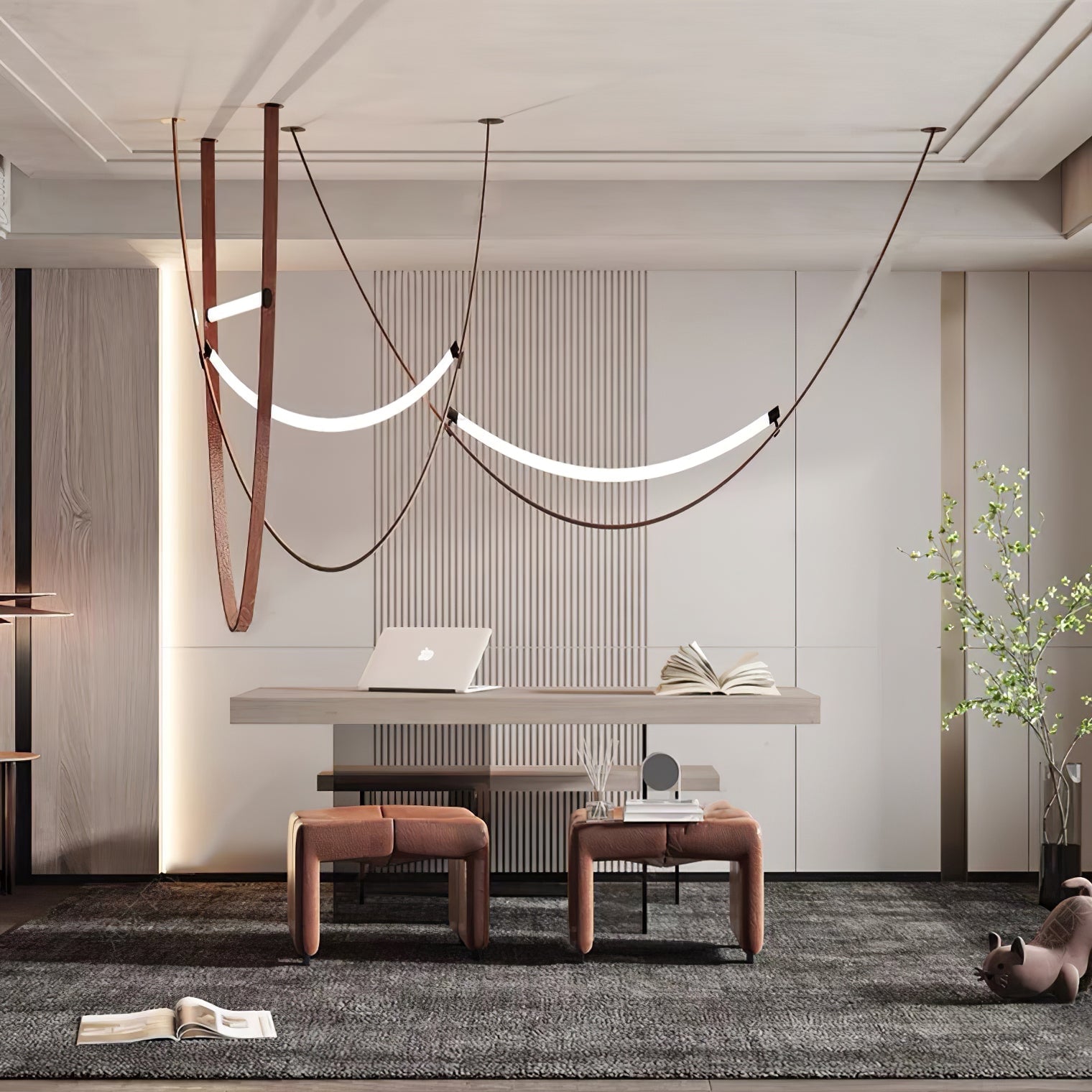 Leather Pendant Light - Lumpaz