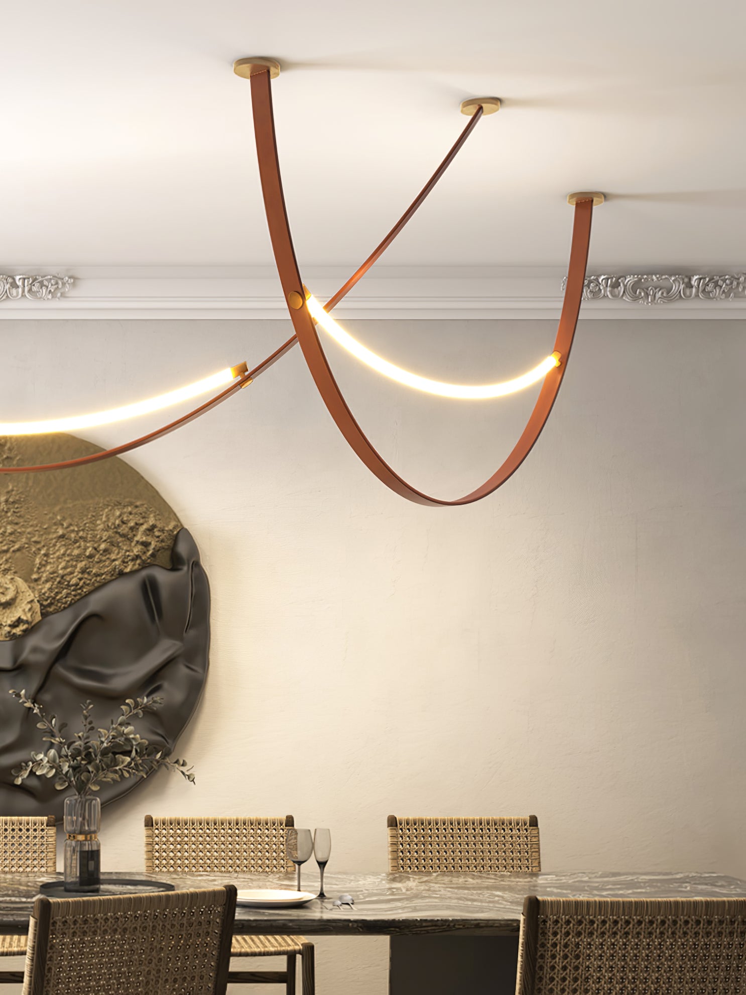 Leather Pendant Light - Lumpaz
