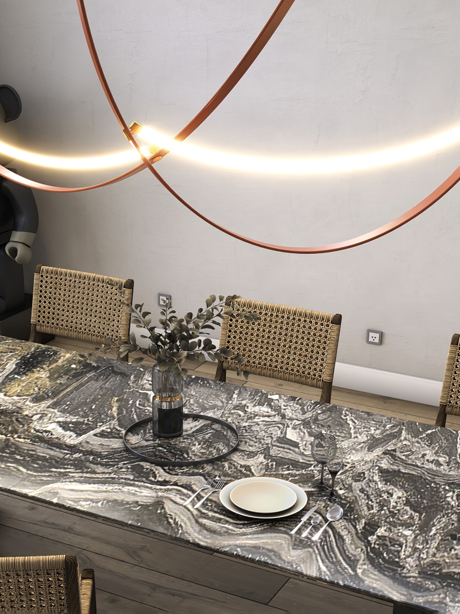 Leather Pendant Light - Lumpaz